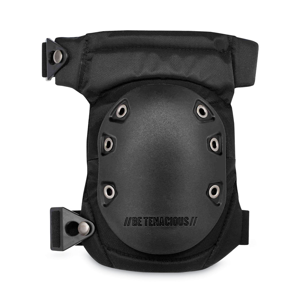 ProFlex 435 Hinged Gel Knee Pad With Buckles, Hard Cap, Buckle Closure, One Size, Black, Pair, Ships in 1-3 Business Days