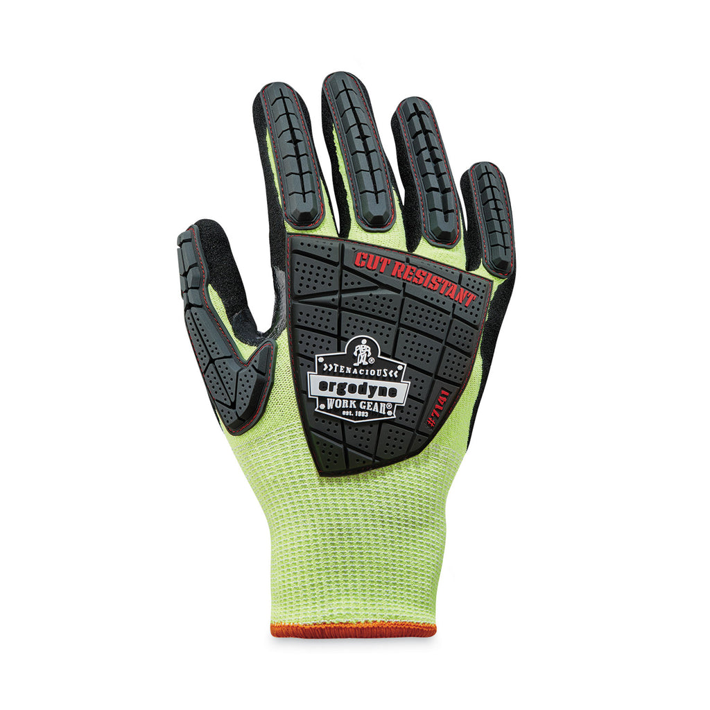 ProFlex 7141 ANSI A4 DIR Nitrile-Coated CR Gloves, Lime, Large, 72 Pairs/Pack, Ships in 1-3 Business Days