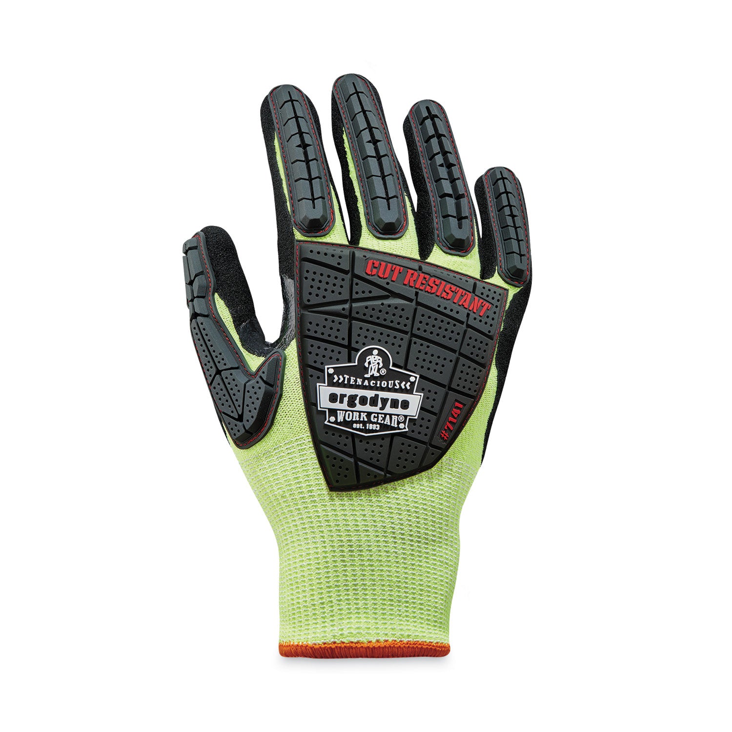 ProFlex 7141 ANSI A4 DIR Nitrile-Coated CR Gloves, Lime, Large, 72 Pairs/Pack, Ships in 1-3 Business Days