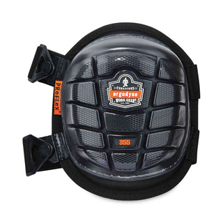 ProFlex 355 Injected Gel Knee Pads, Short Cap, Buckle Closure, One Size Fits Most, Black, Pair, Ships in 1-3 Business Days