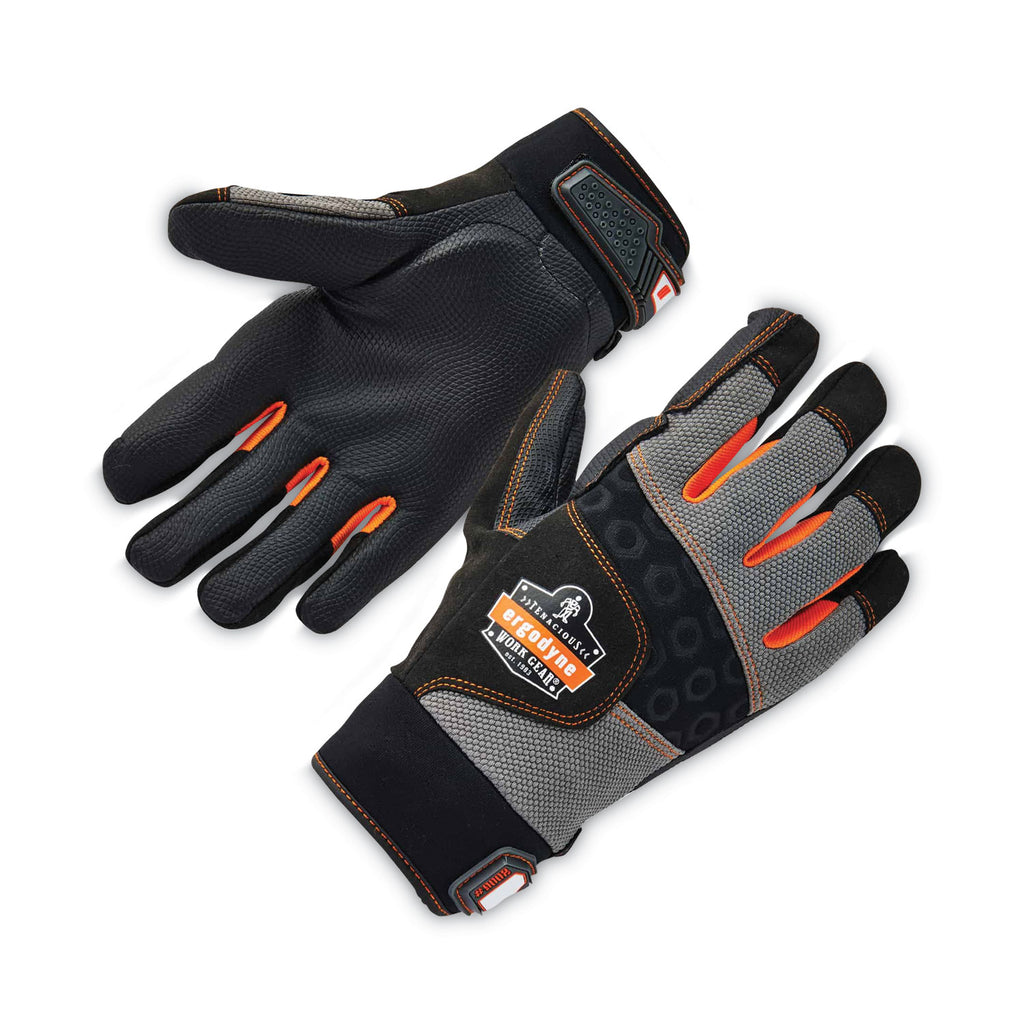 ProFlex 9002 Certified Full-Finger Anti-Vibration Gloves, Black, 2X-Large, Pair, Ships in 1-3 Business Days