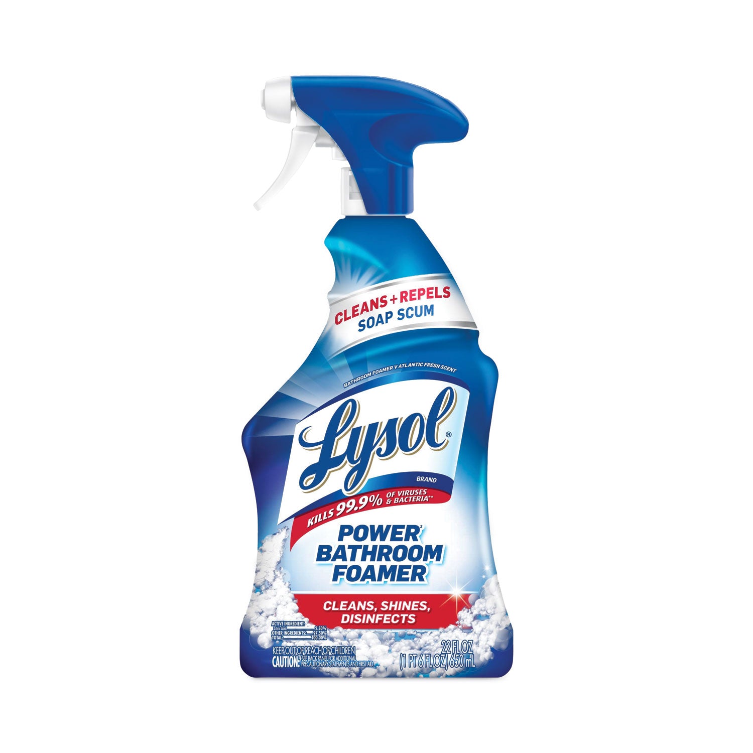 disinfectant-power-bathroom-foamer-liquid-unscented-22-oz-trigger-spray-bottle-6-carton_rac90036ct - 1