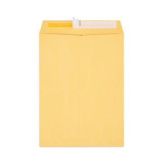 Peel Seal Strip Catalog Envelope, #10 1/2, Square Flap, Self-Adhesive Closure, 9 x 12, Natural Kraft, 100/Box - 