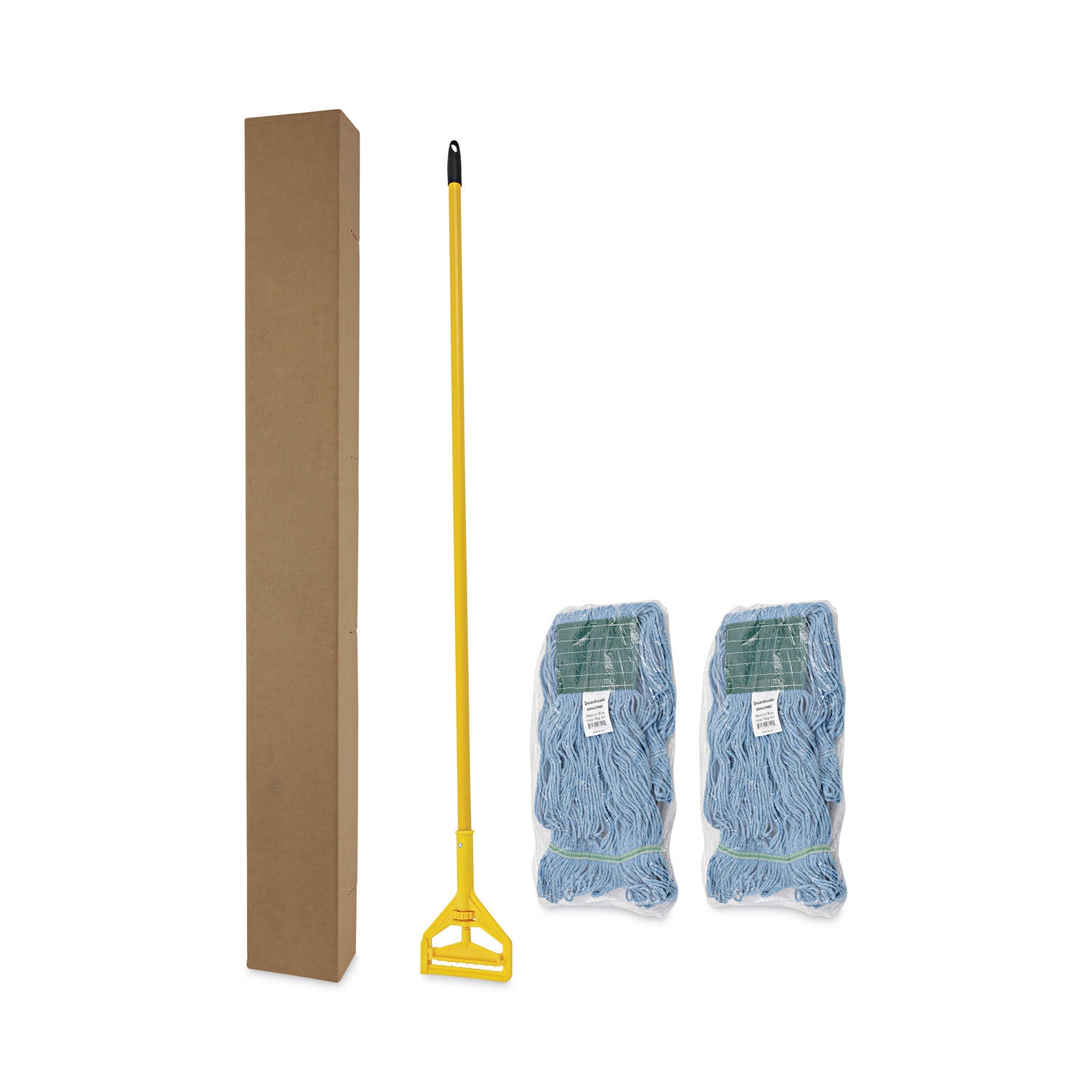 looped-end-mop-kit-medium-blue-cotton-rayon-synthetic-head-60-yellow-metal-polypropylene-handle_bwk400mbc - 3