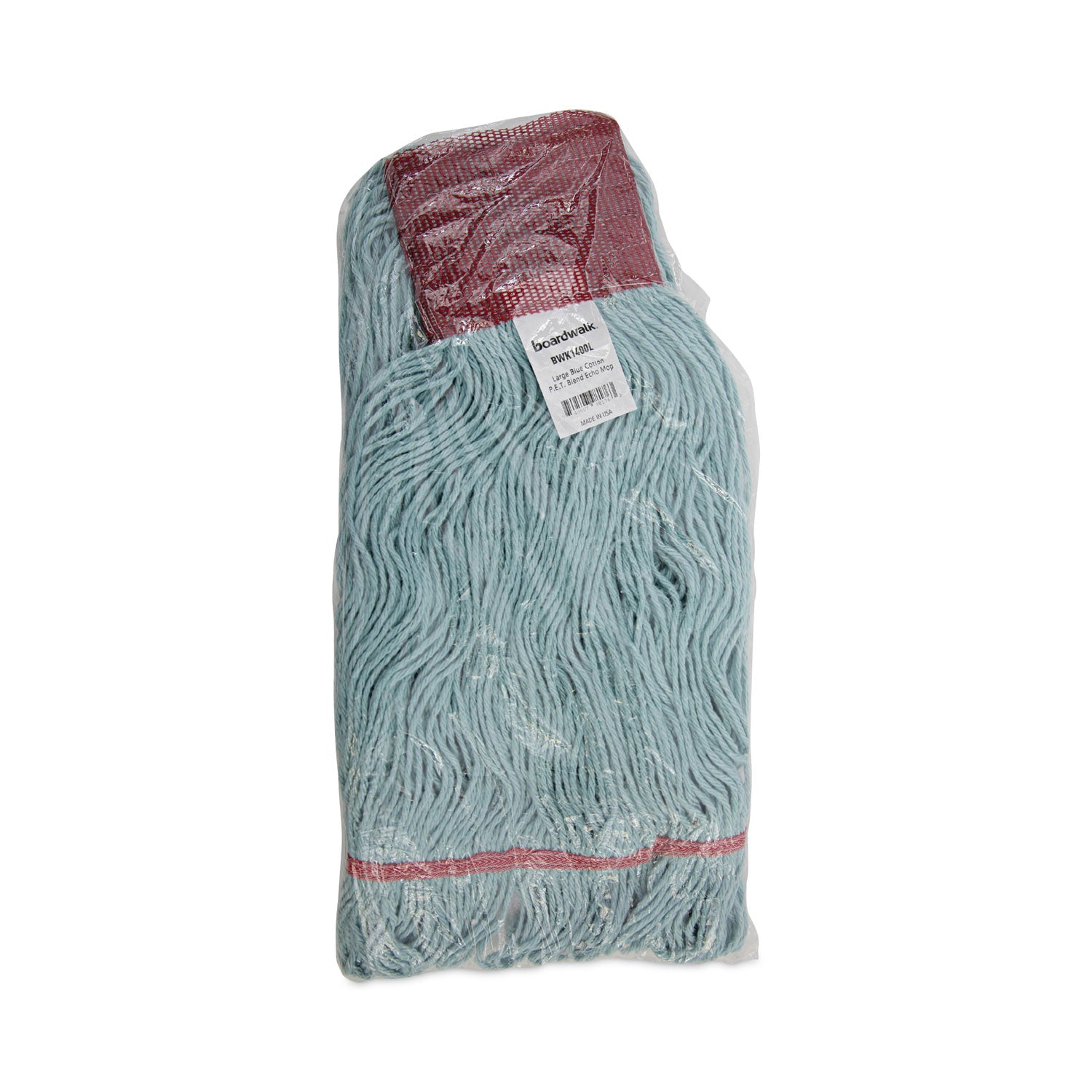 EchoMop with Looped-End Wet Head, Synthetic/Cotton, Large, Blue