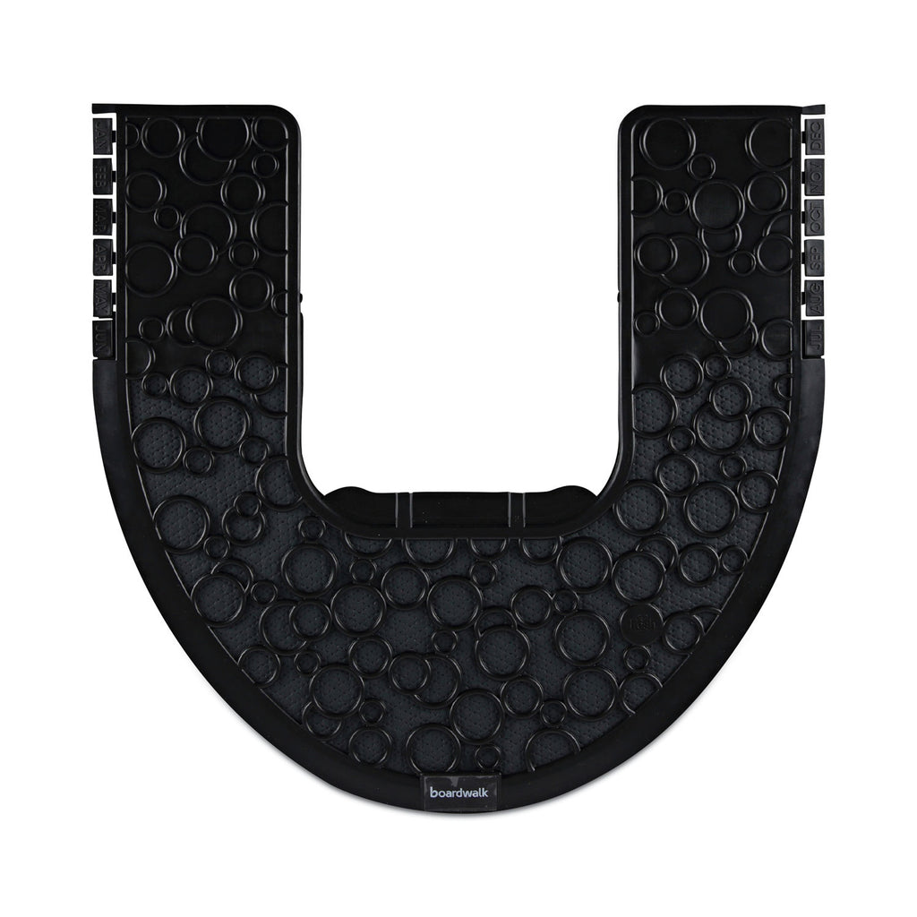 Commode Mat 2.0, Rubber, 22 x 22, Black, 6/Carton