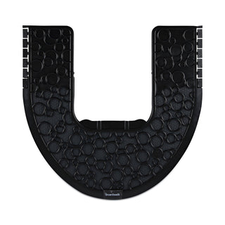 Commode Mat 2.0, Rubber, 22 x 22, Black, 6/Carton
