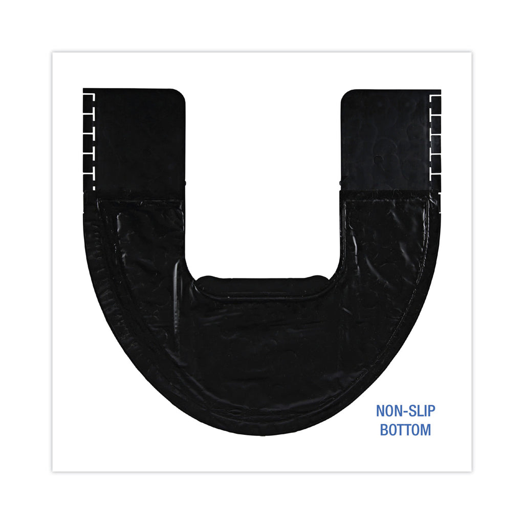 Commode Mat 2.0, Rubber, 22 x 22, Black, 6/Carton
