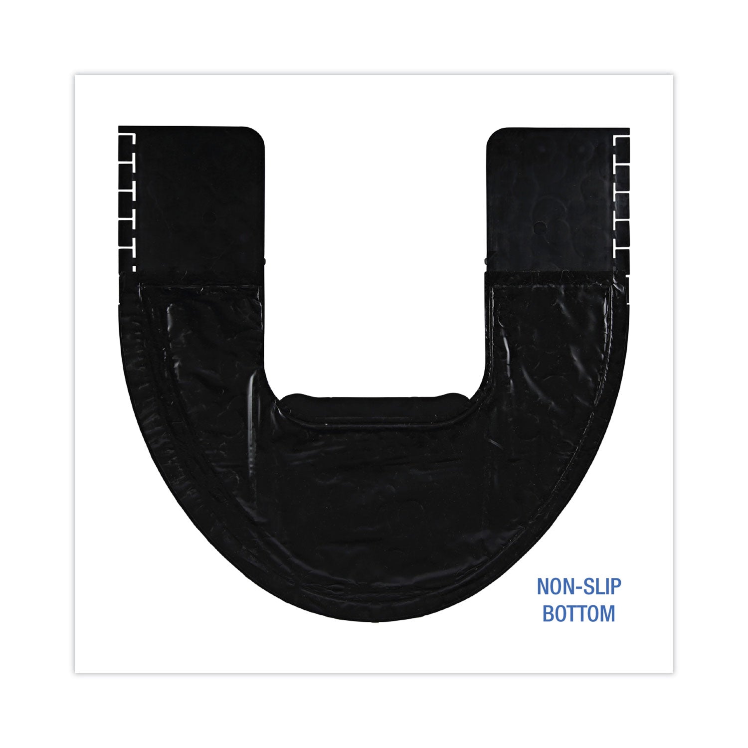 Commode Mat 2.0, Rubber, 22 x 22, Black, 6/Carton