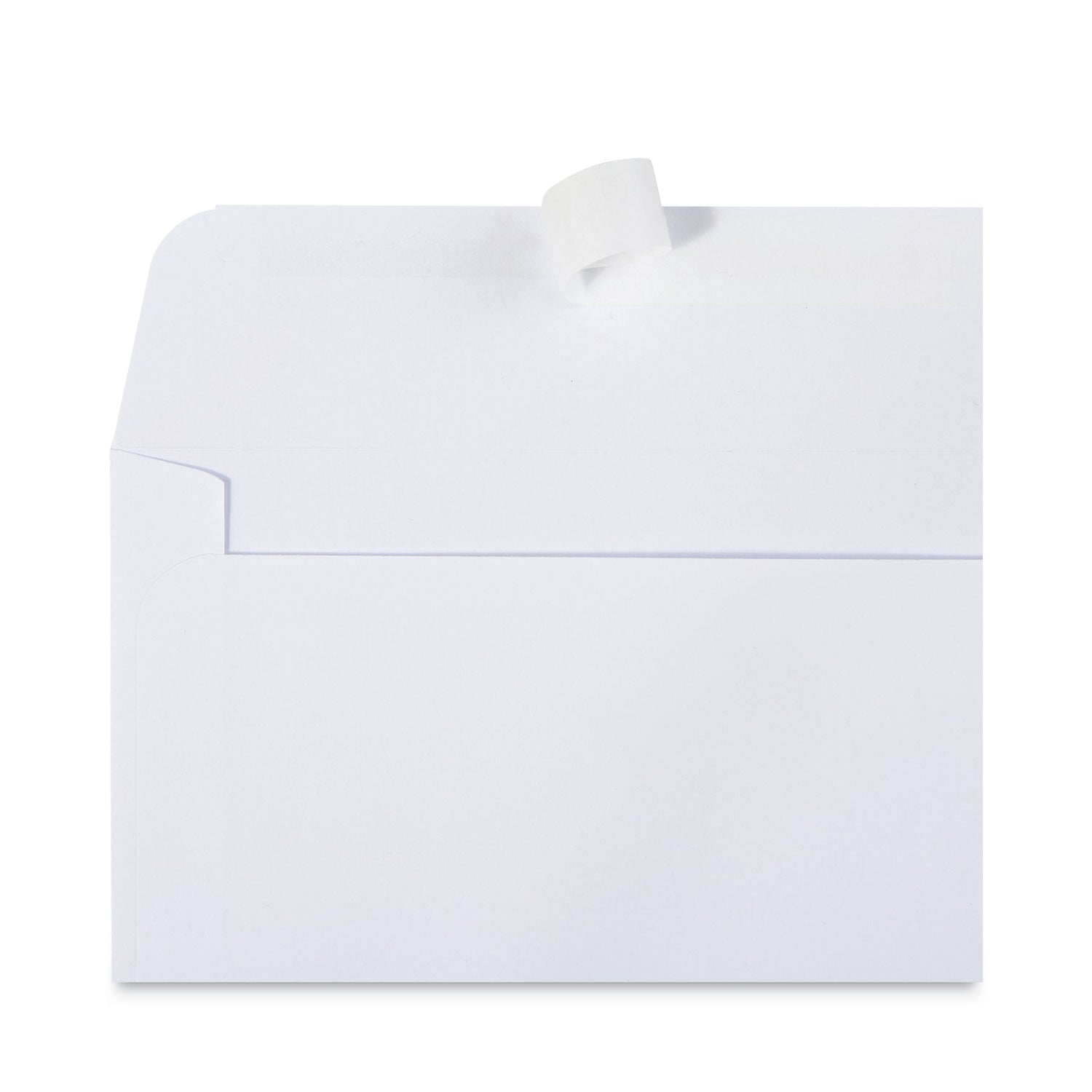 Peel Seal Strip Business Envelope, #6 3/4, Square Flap, Self-Adhesive Closure, 3.63 x 6.5, White, 100/Box - 