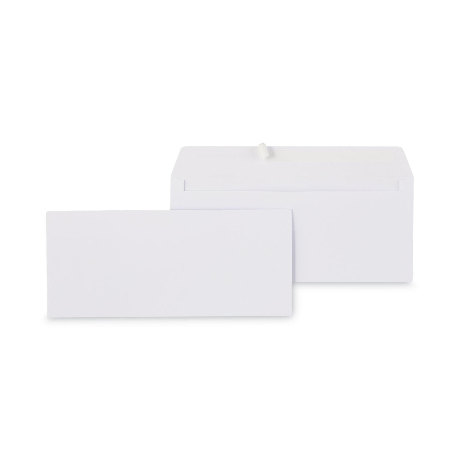 Peel Seal Strip Business Envelope, #10, Square Flap, Self-Adhesive Closure, 4.13 x 9.5, White, 100/Box - 