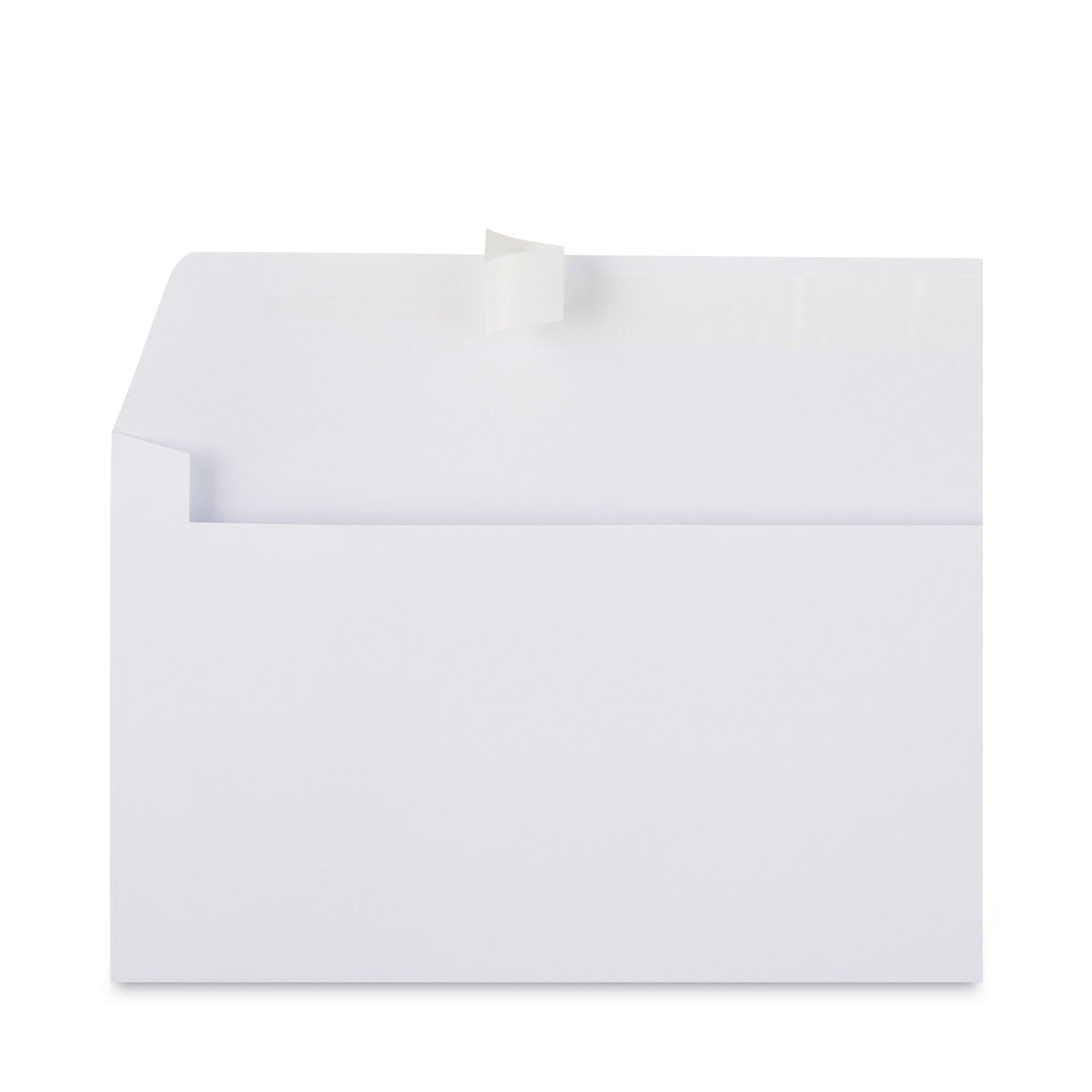 Peel Seal Strip Business Envelope, #10, Square Flap, Self-Adhesive Closure, 4.13 x 9.5, White, 100/Box - 