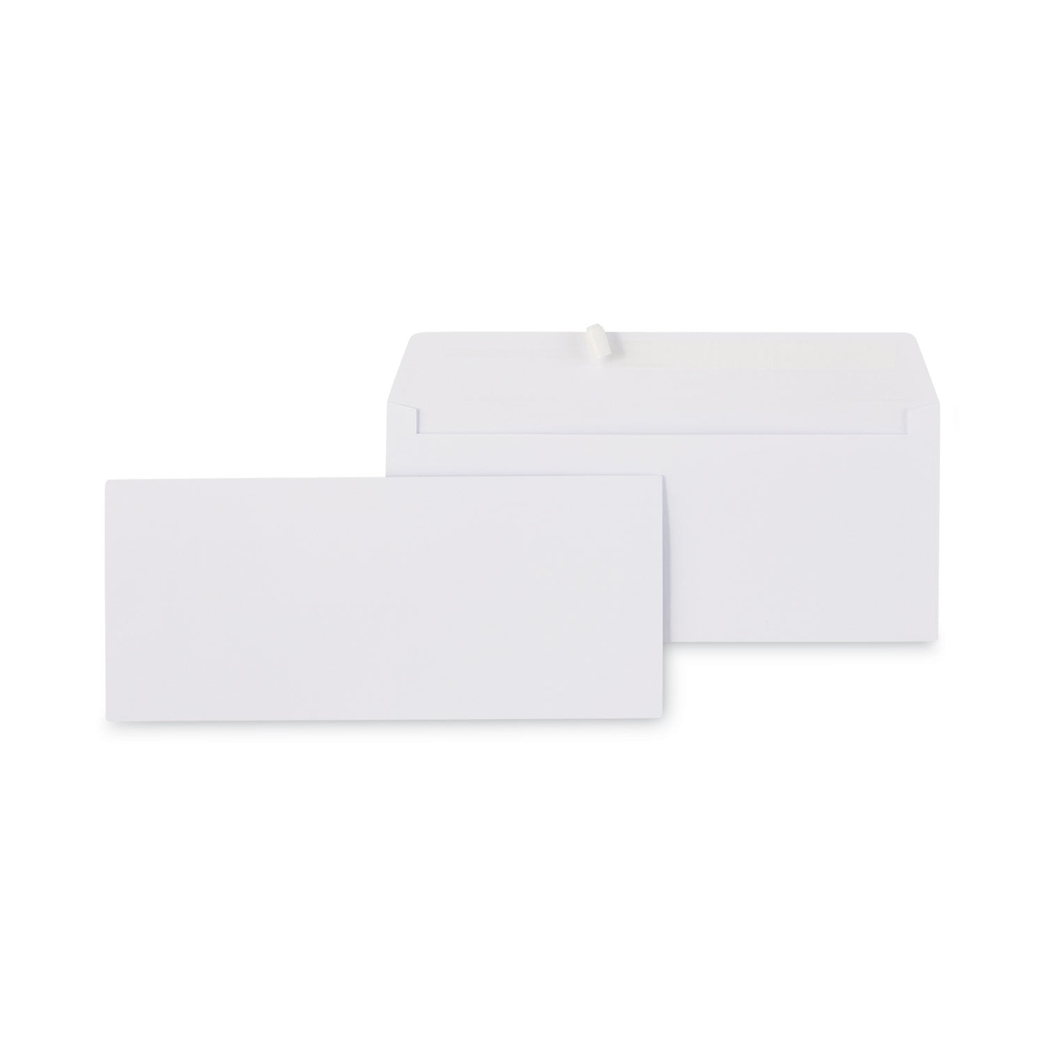 Peel Seal Strip Business Envelope, #10, Square Flap, Self-Adhesive Closure, 4.13 x 9.5, White, 500/Box - 