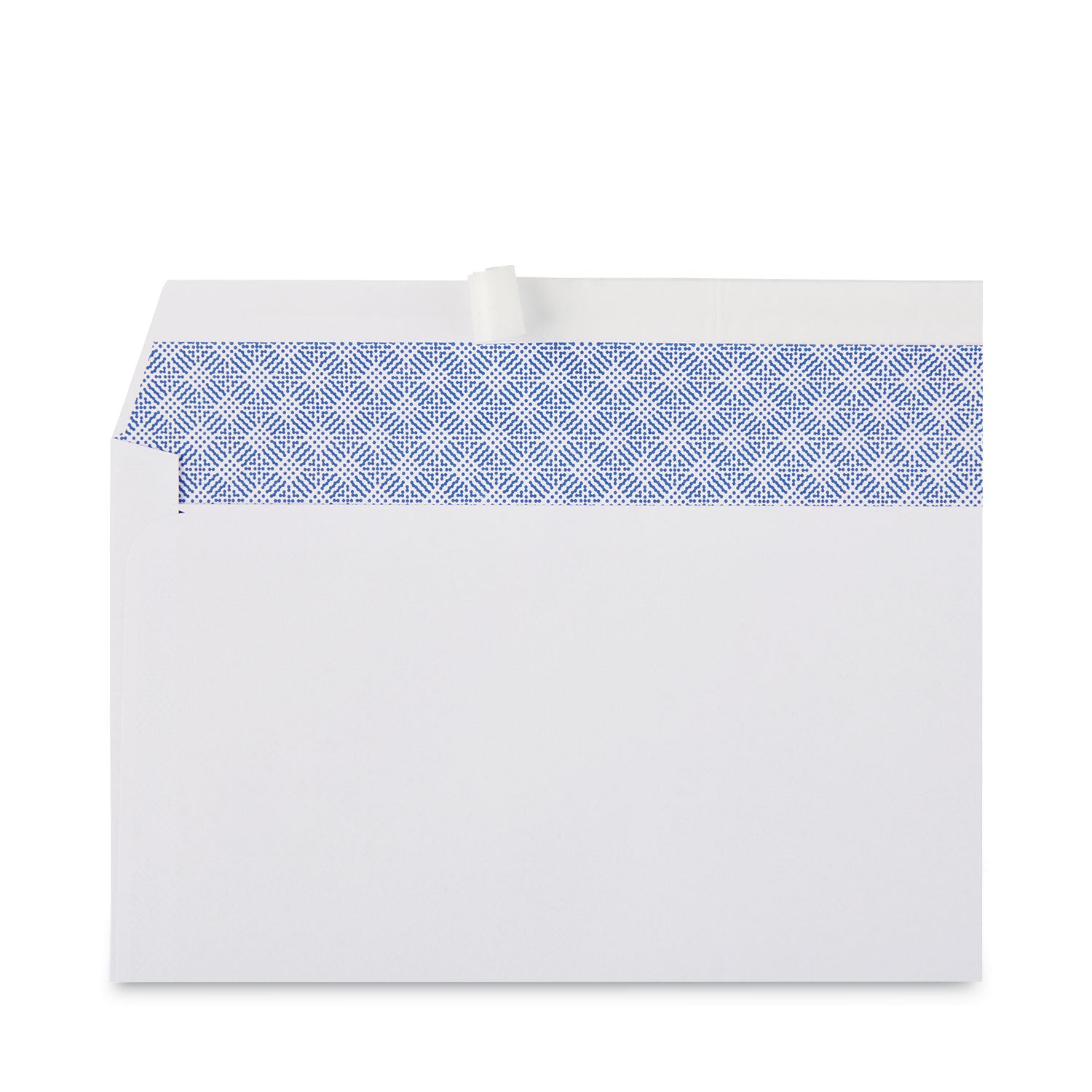 Peel Seal Strip Security Tint Business Envelope, #10, Square Flap, Self-Adhesive Closure, 4.13 x 9.5, White, 100/Box - 