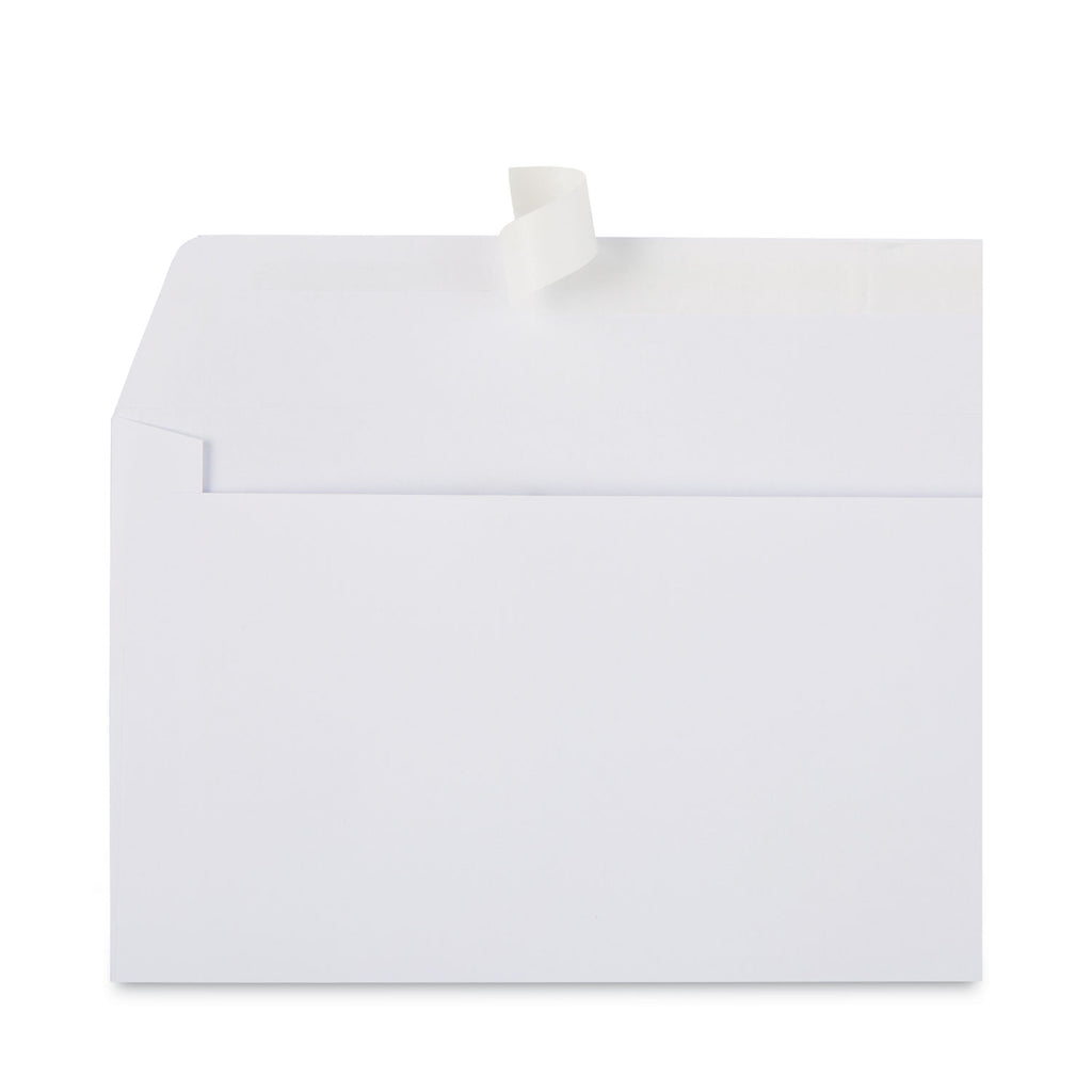 Open-Side Business Envelope, 1 Window, #10, Commercial Flap, Gummed Closure, 4.13 x 9.5, White, 250/Box - 