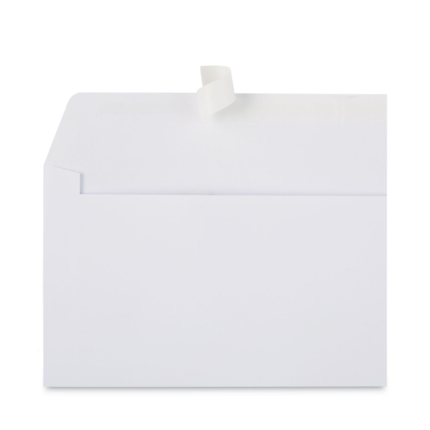 Open-Side Business Envelope, 1 Window, #10, Commercial Flap, Gummed Closure, 4.13 x 9.5, White, 250/Box - 