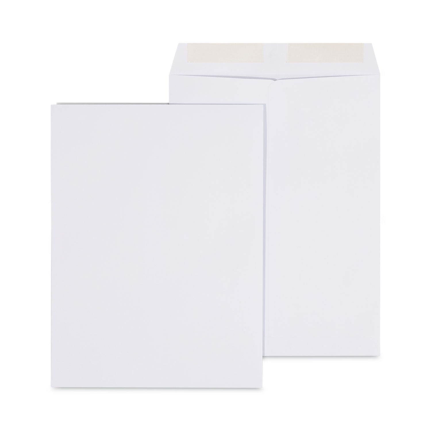 Peel Seal Strip Catalog Envelope, #10 1/2, Square Flap, Self-Adhesive Closure, 9 x 12, White, 100/Box - 