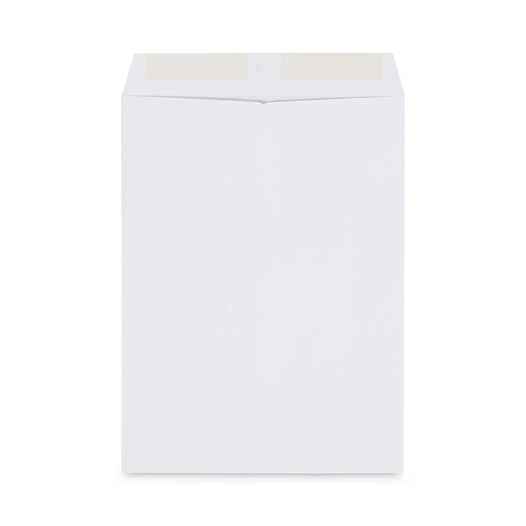 Peel Seal Strip Catalog Envelope, #10 1/2, Square Flap, Self-Adhesive Closure, 9 x 12, White, 100/Box - 