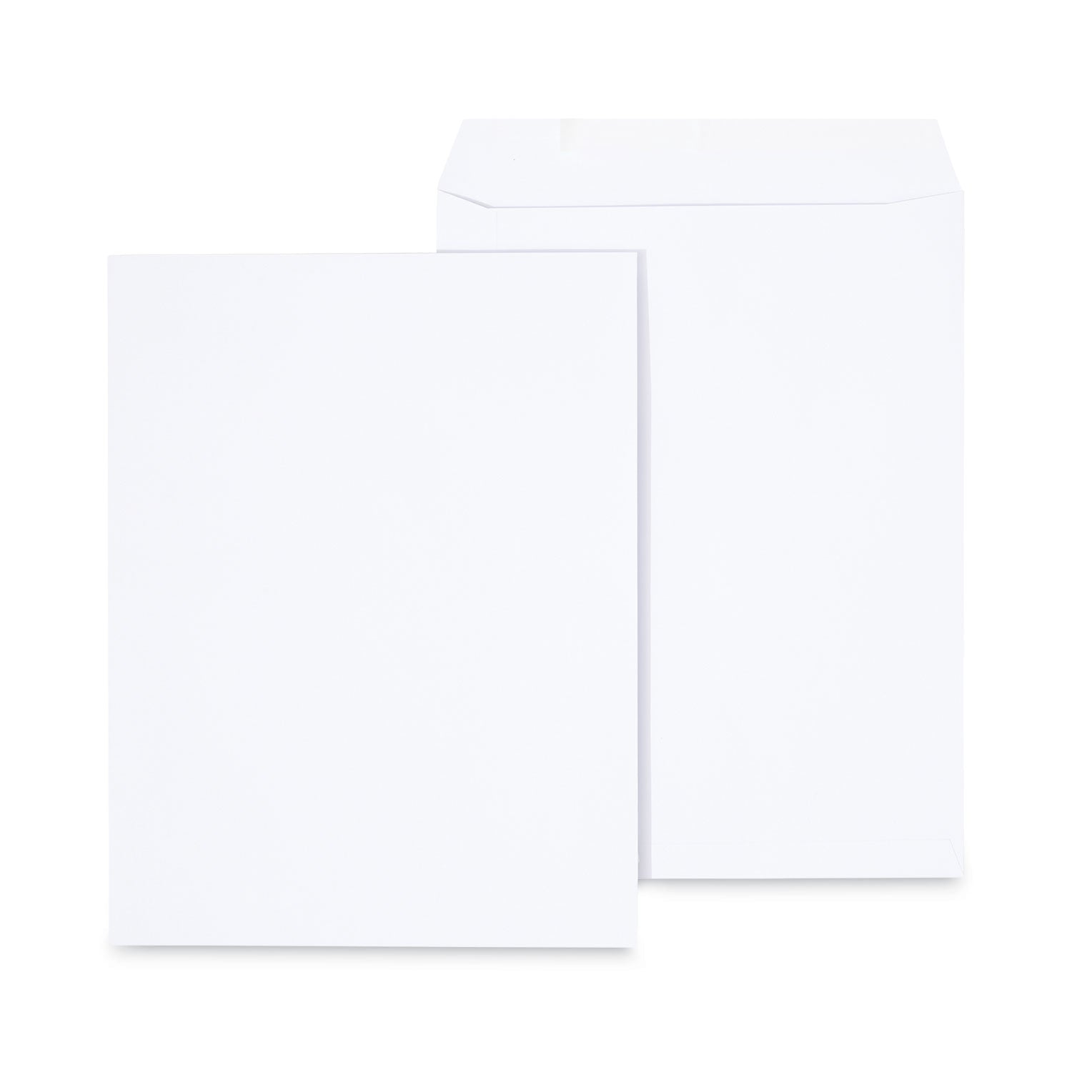 Peel Seal Strip Catalog Envelope, #13 1/2, Square Flap, Self-Adhesive Closure, 10 x 13, White, 100/Box - 