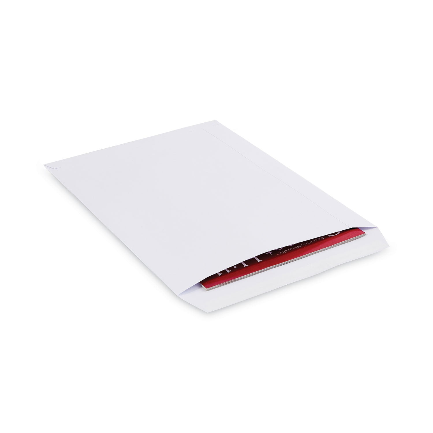 Peel Seal Strip Catalog Envelope, #13 1/2, Square Flap, Self-Adhesive Closure, 10 x 13, White, 100/Box - 