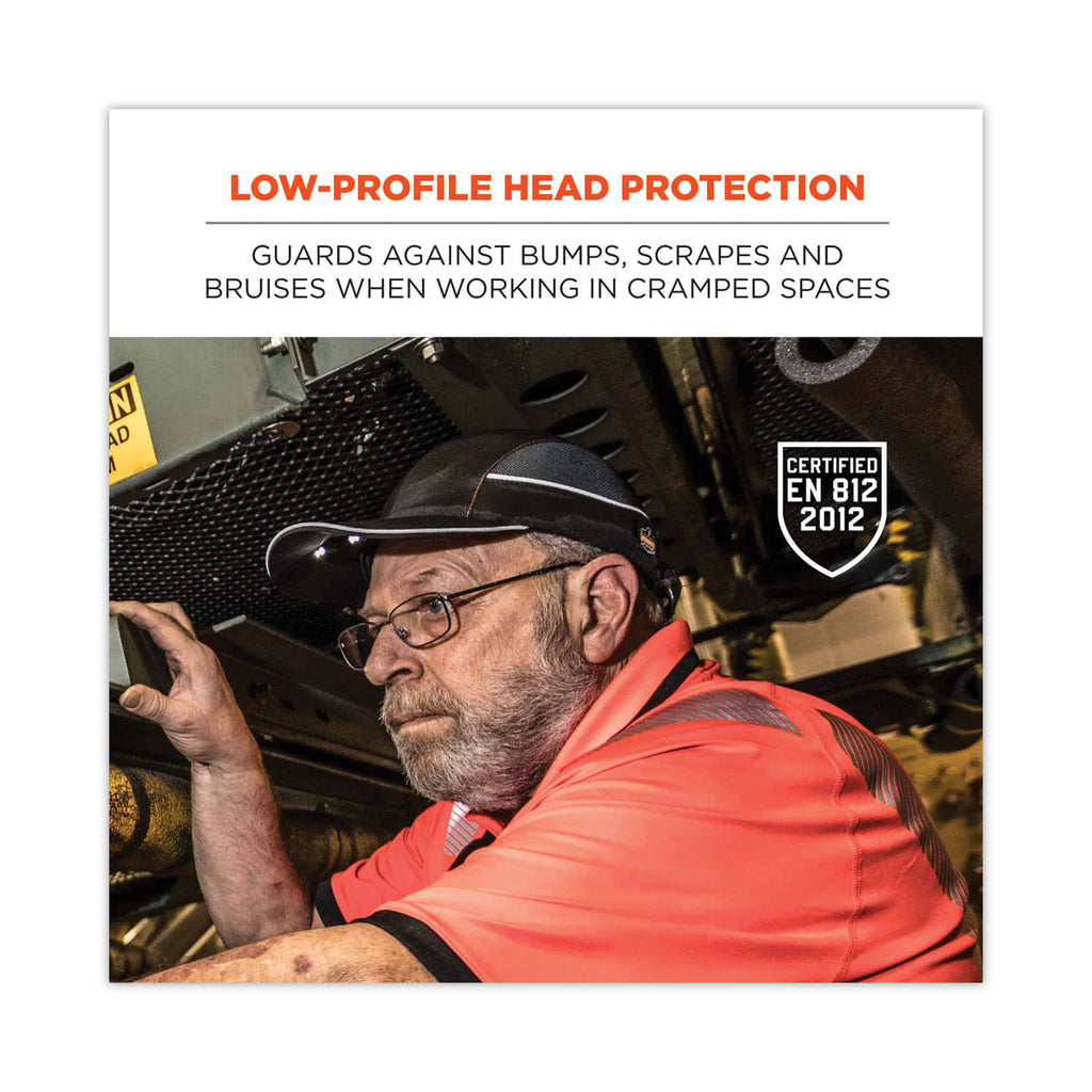 Skullerz 8960 Bump Cap with LED Lighting, Short Brim, Lime Green, Ships in 1-3 Business Days