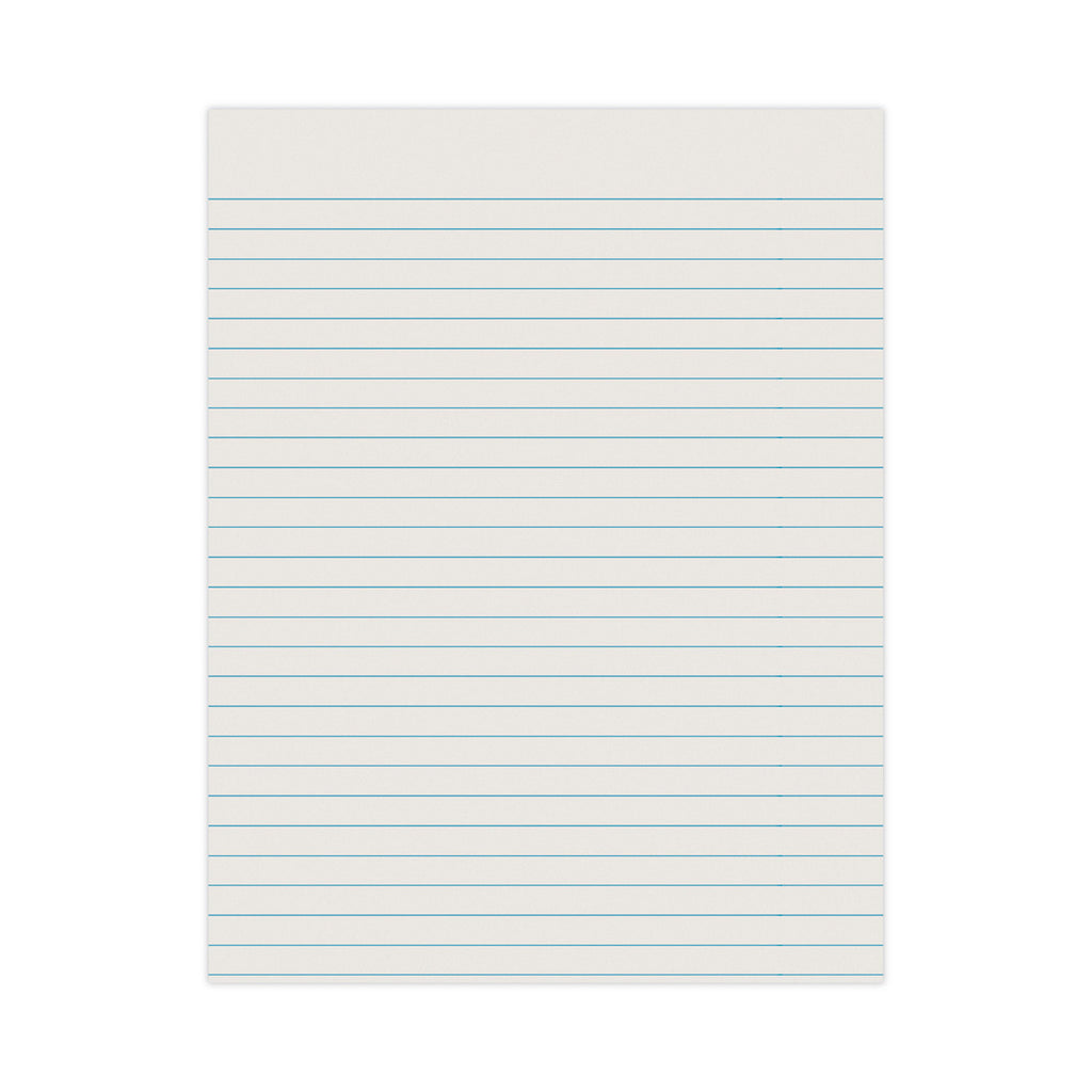 Ruled Newsprint Paper, 3/8" Short Rule, 8.5 x 11, 500/Pack