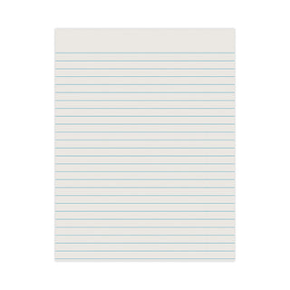 Ruled Newsprint Paper, 3/8" Short Rule, 8.5 x 11, 500/Pack