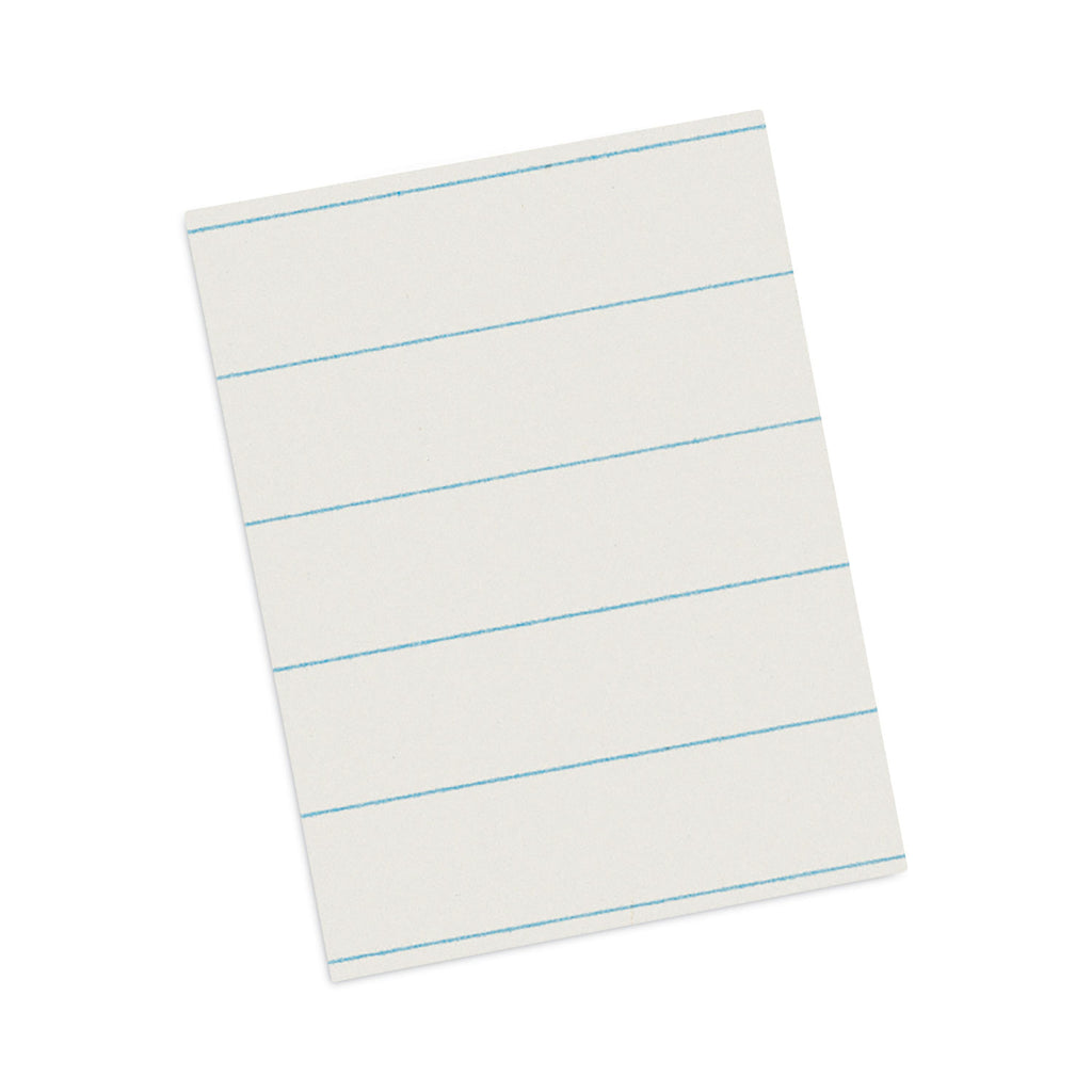 Ruled Newsprint Paper, 3/8" Short Rule, 8.5 x 11, 500/Pack