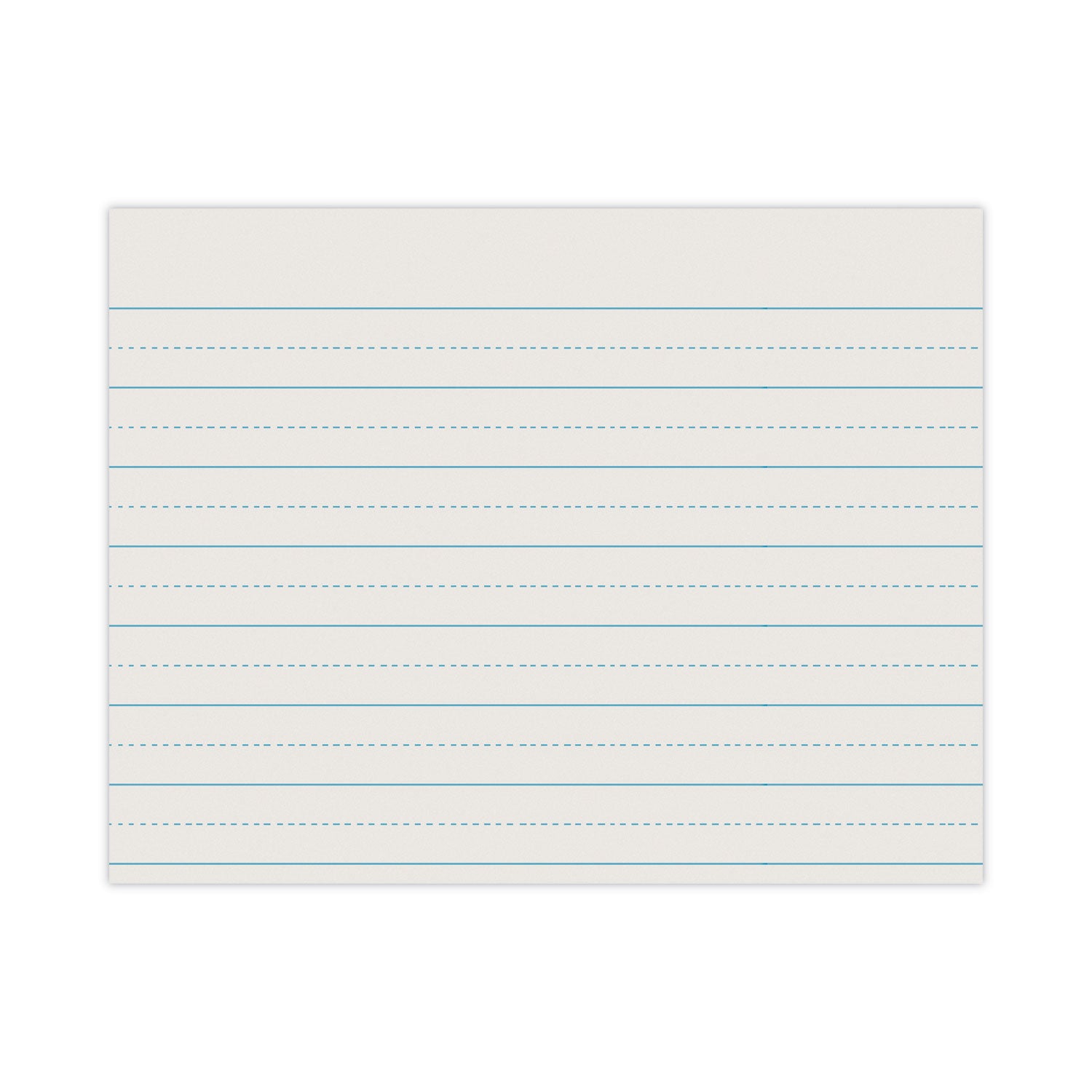 Alternate Dotted Newsprint Paper, 1" Two-Sided Long Rule, 8.5 x 11, 500/Pack - 