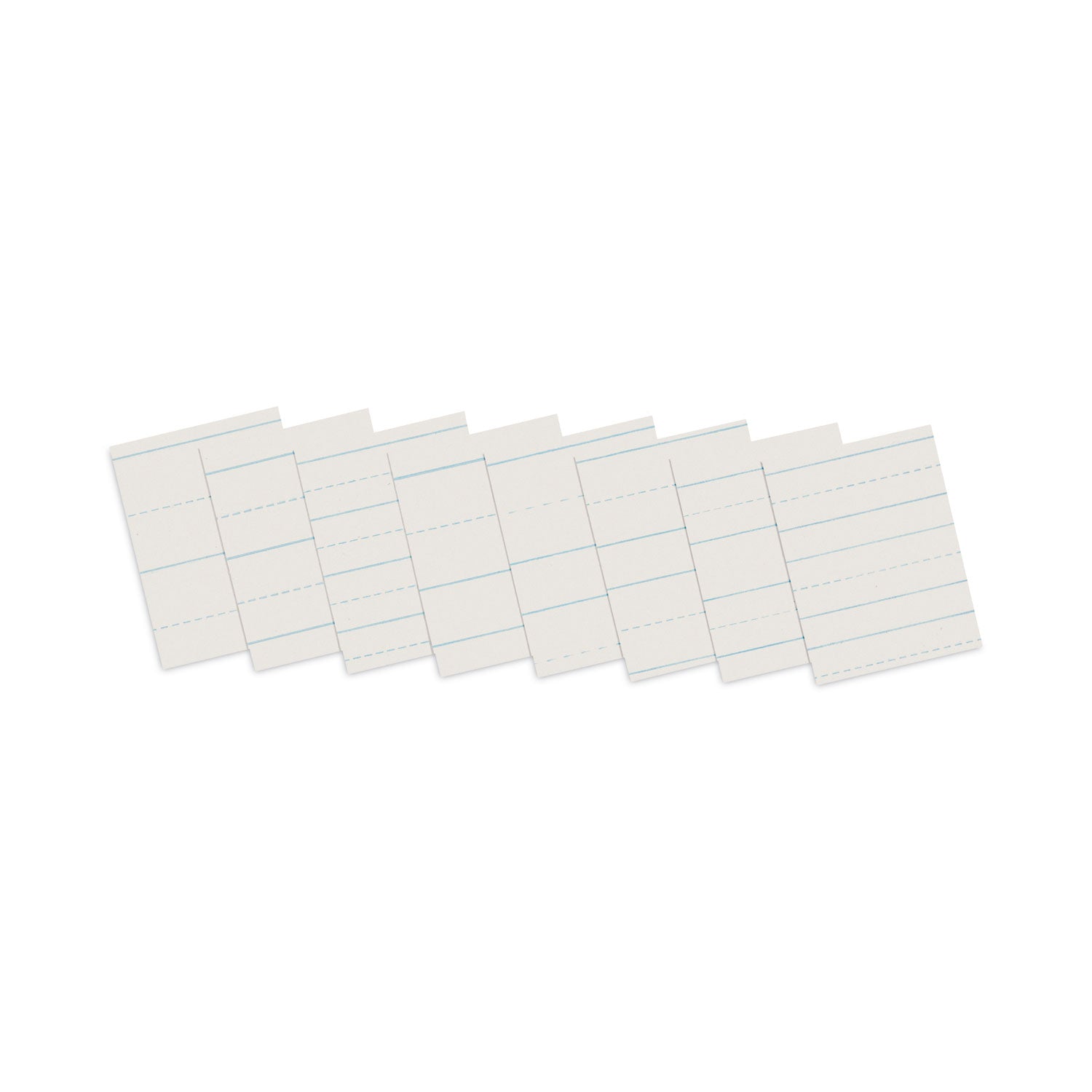 Skip-A-Line Ruled Newsprint Paper, 3/4" Two-Sided Long Rule, 8.5 x 11, 500/Ream