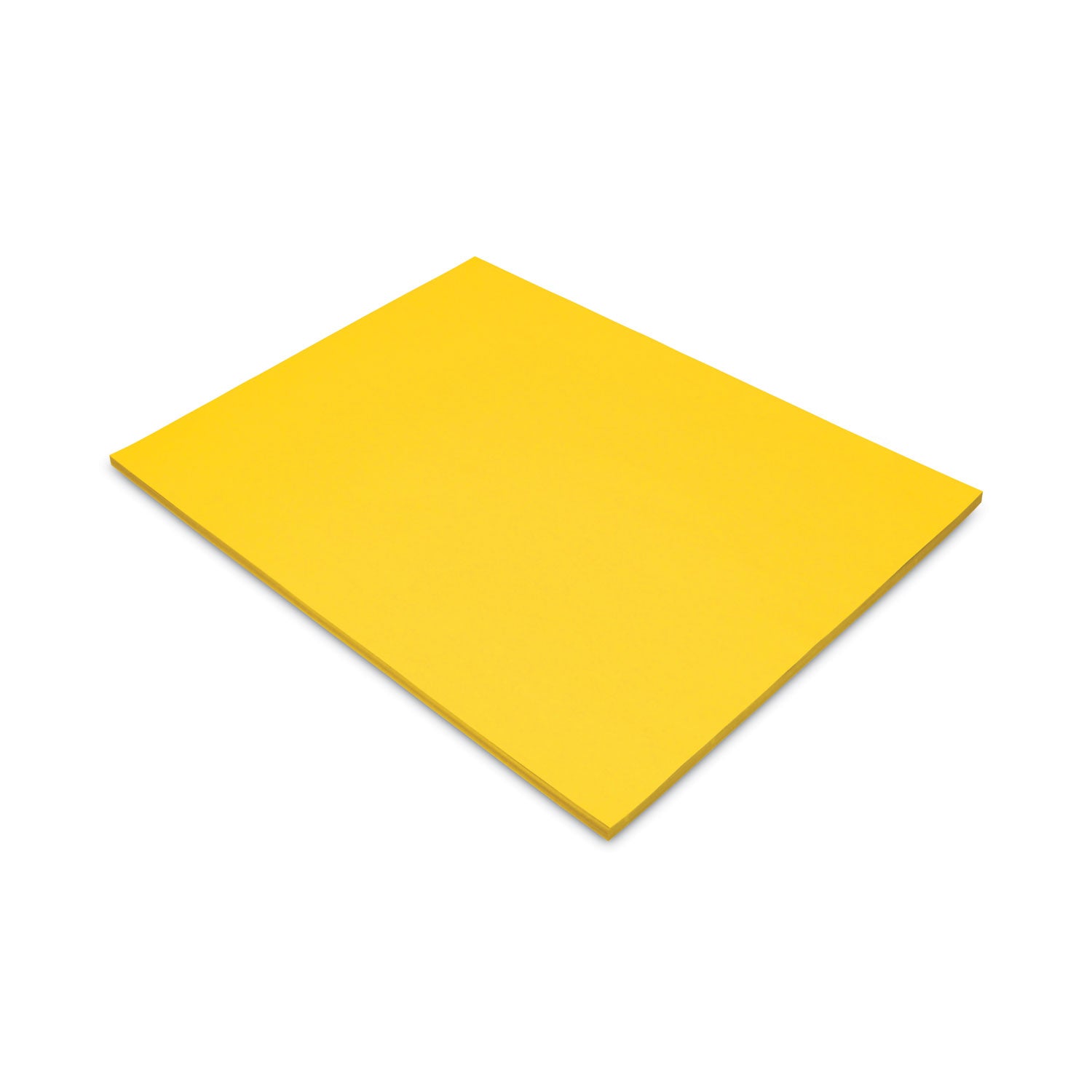 Tru-Ray Construction Paper, 76 lb Text Weight, 18 x 24, Yellow, 50/Pack - 