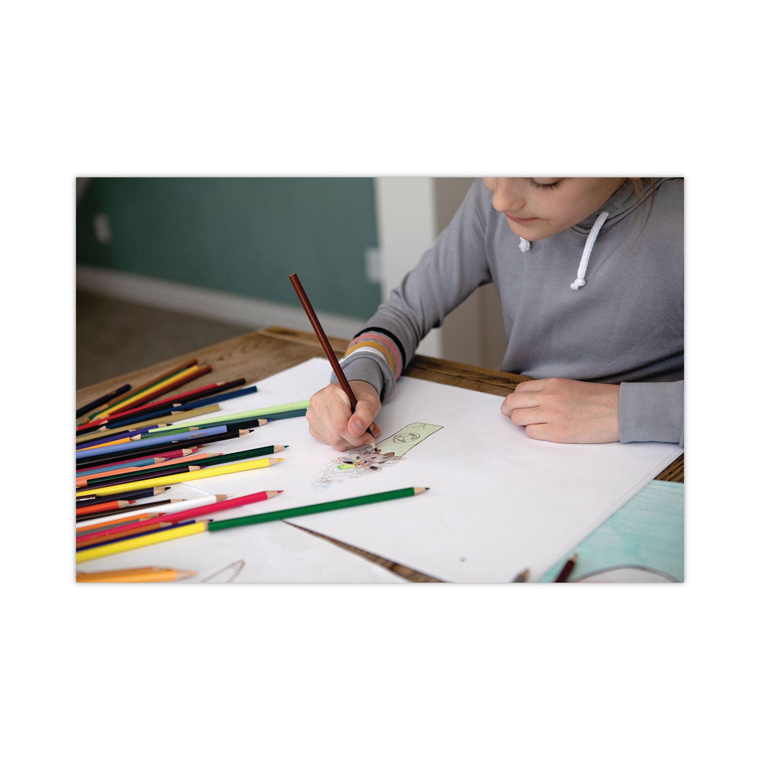 White Drawing Paper, 47 lb Text Weight, 9 x 12, Pure White, 500/Ream