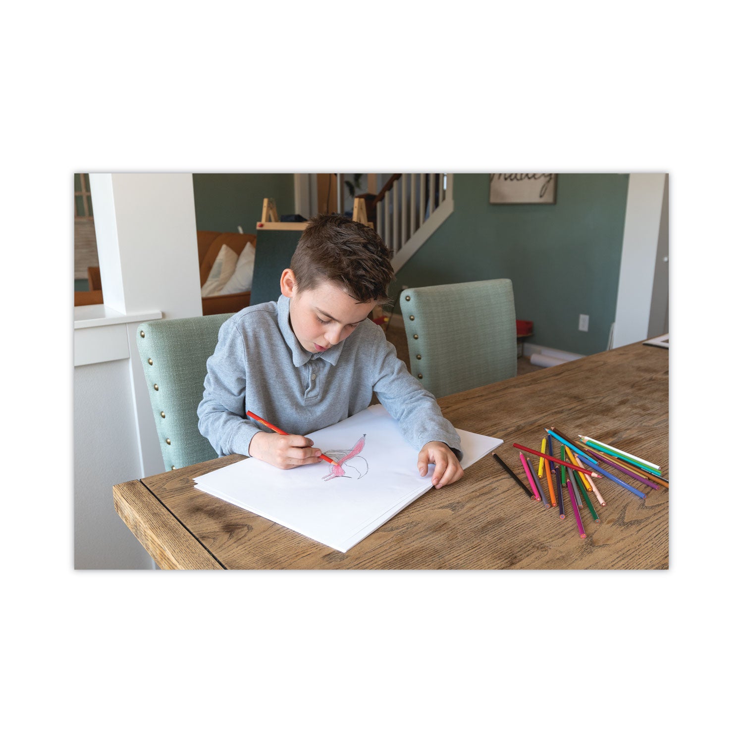 White Drawing Paper, 57 lb Text Weight, 24 x 36, Pure White, 250/Pack