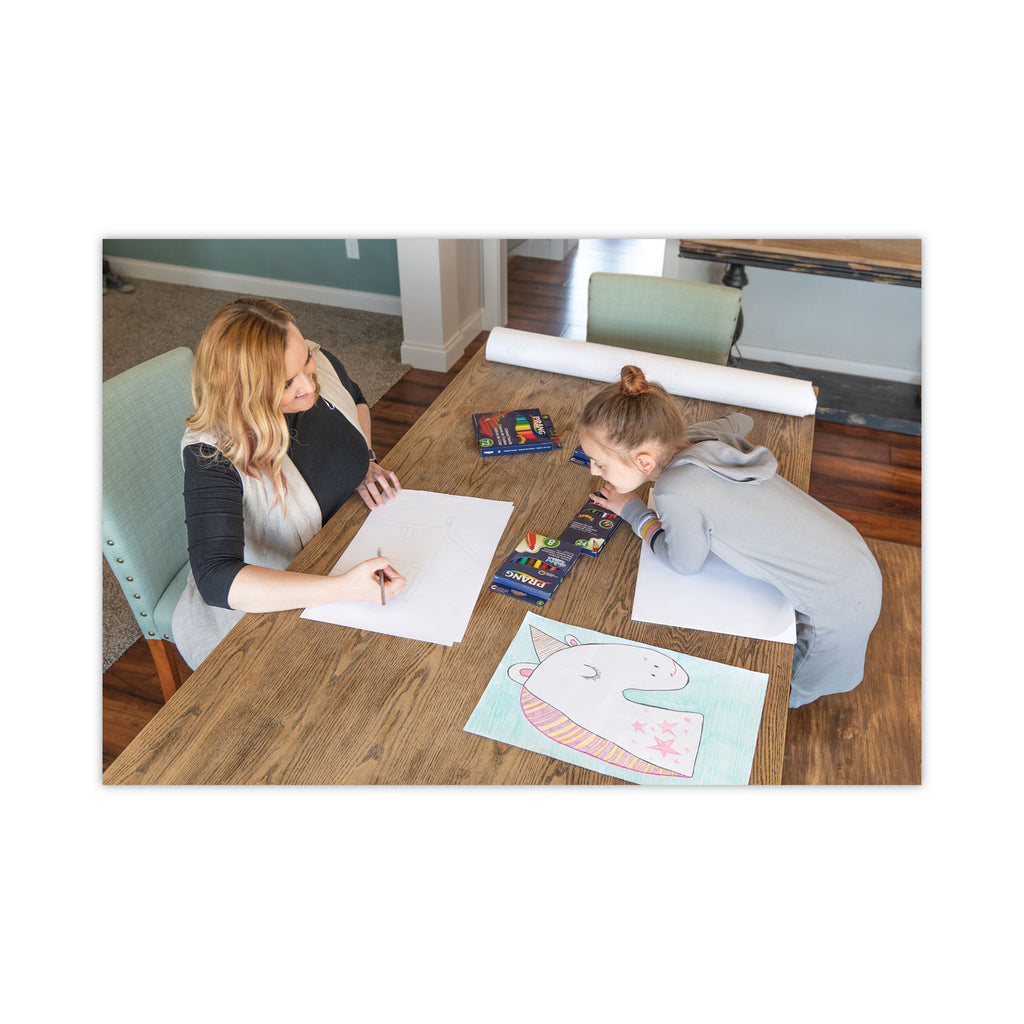 White Drawing Paper, 57 lb Text Weight, 18 x 24, Pure White, 500/Ream