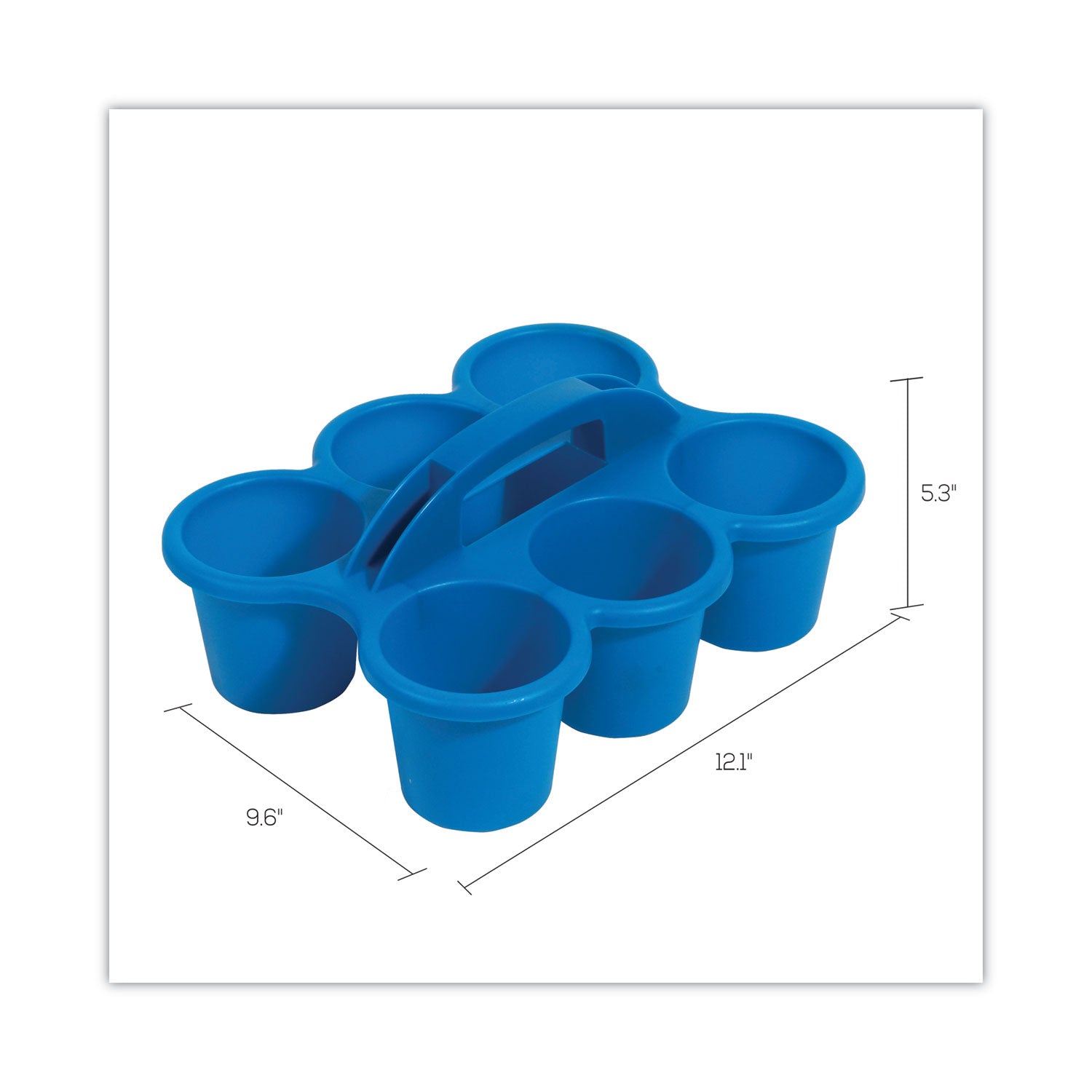 Little Artist Antimicrobial Six-Cup Caddy, Blue