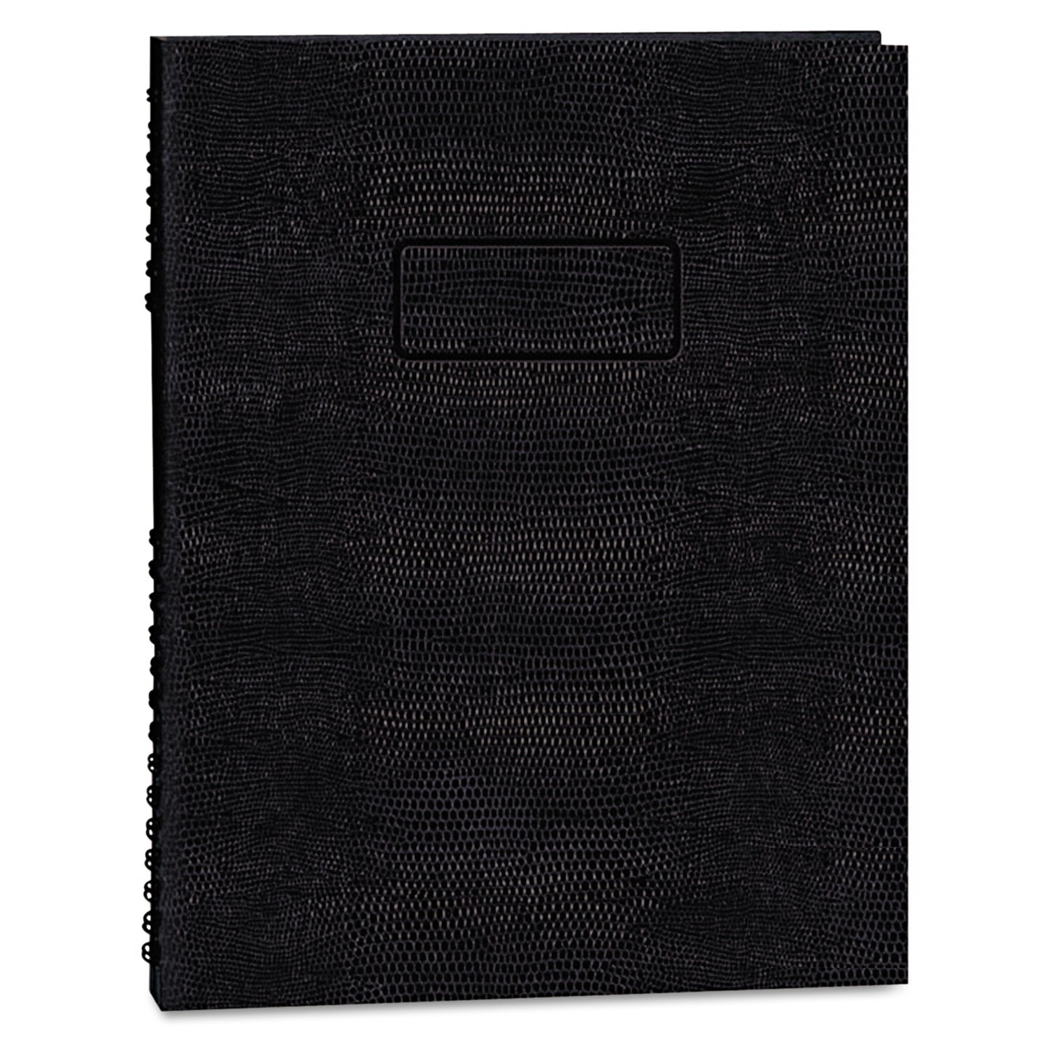 EcoLogix NotePro Executive Notebook, 1-Subject, Medium/College Rule, Black Cover, (100) 11 x 8.5 Sheets - 