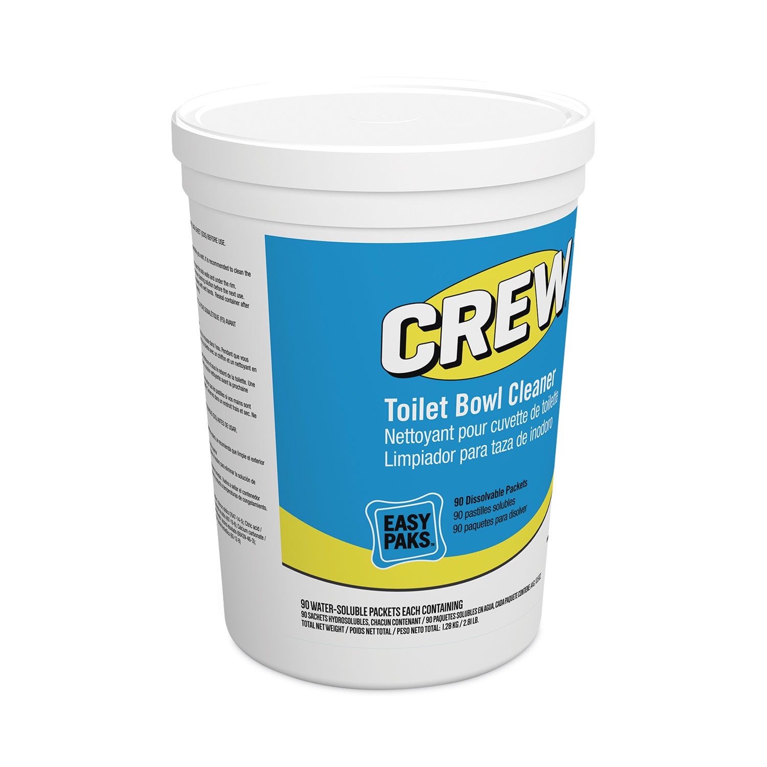 crew-easy-paks-toilet-bowl-cleaner-fresh-floral-scent-05-oz-packet-90-packets-tub-2-tubs-carton_dvocbd540731 - 3