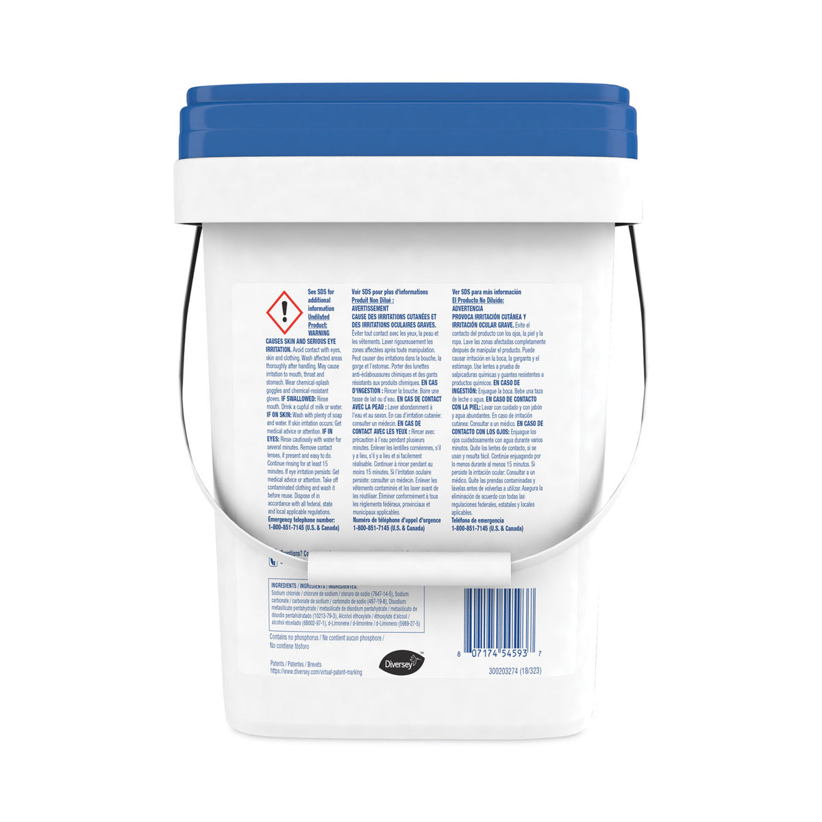 Whistle Multi-Purpose Powder Detergent, Citrus, 19 lb Pail