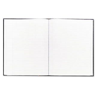 Executive Notebook with Ribbon Bookmark, 1-Subject, Medium/College Rule, Black Cover, (75) 10.75 x 8.5 Sheets