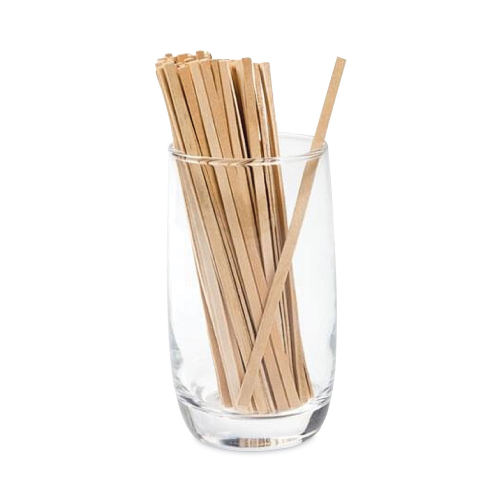 Wood Coffee Stirrers, 5.5", 1,000 Stirrers/Box