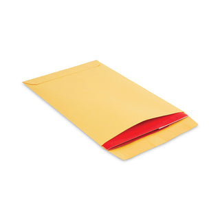 Catalog Envelope, 28 lb Bond Weight Kraft, #1 3/4, Square Flap, Gummed Closure, 6.5 x 9.5, Brown Kraft, 500/Box - 