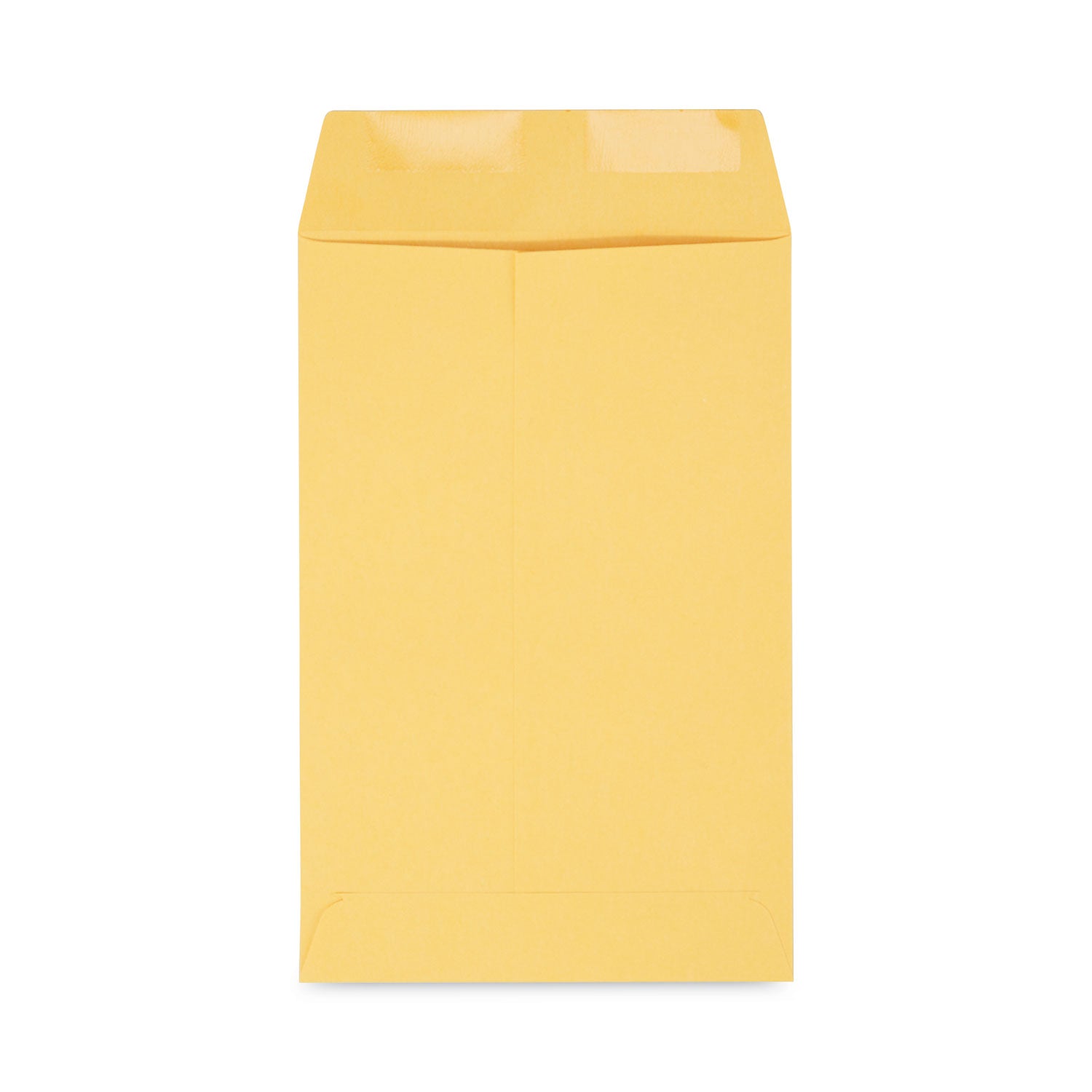 Catalog Envelope, 28 lb Bond Weight Kraft, #1 3/4, Square Flap, Gummed Closure, 6.5 x 9.5, Brown Kraft, 500/Box - 