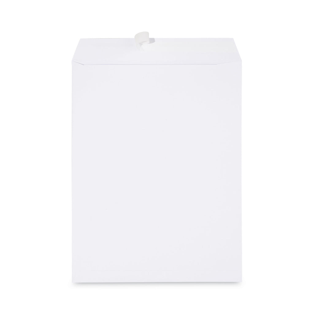 Catalog Envelope, 24 lb Bond Weight Paper, #13 1/2, Square Flap, Gummed Closure, 10 x 13, White, 250/Box - 