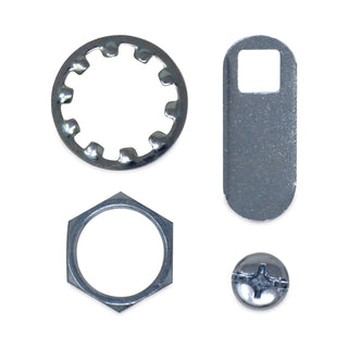 Replacement Lock and Keys for Cleaning Carts, Silver