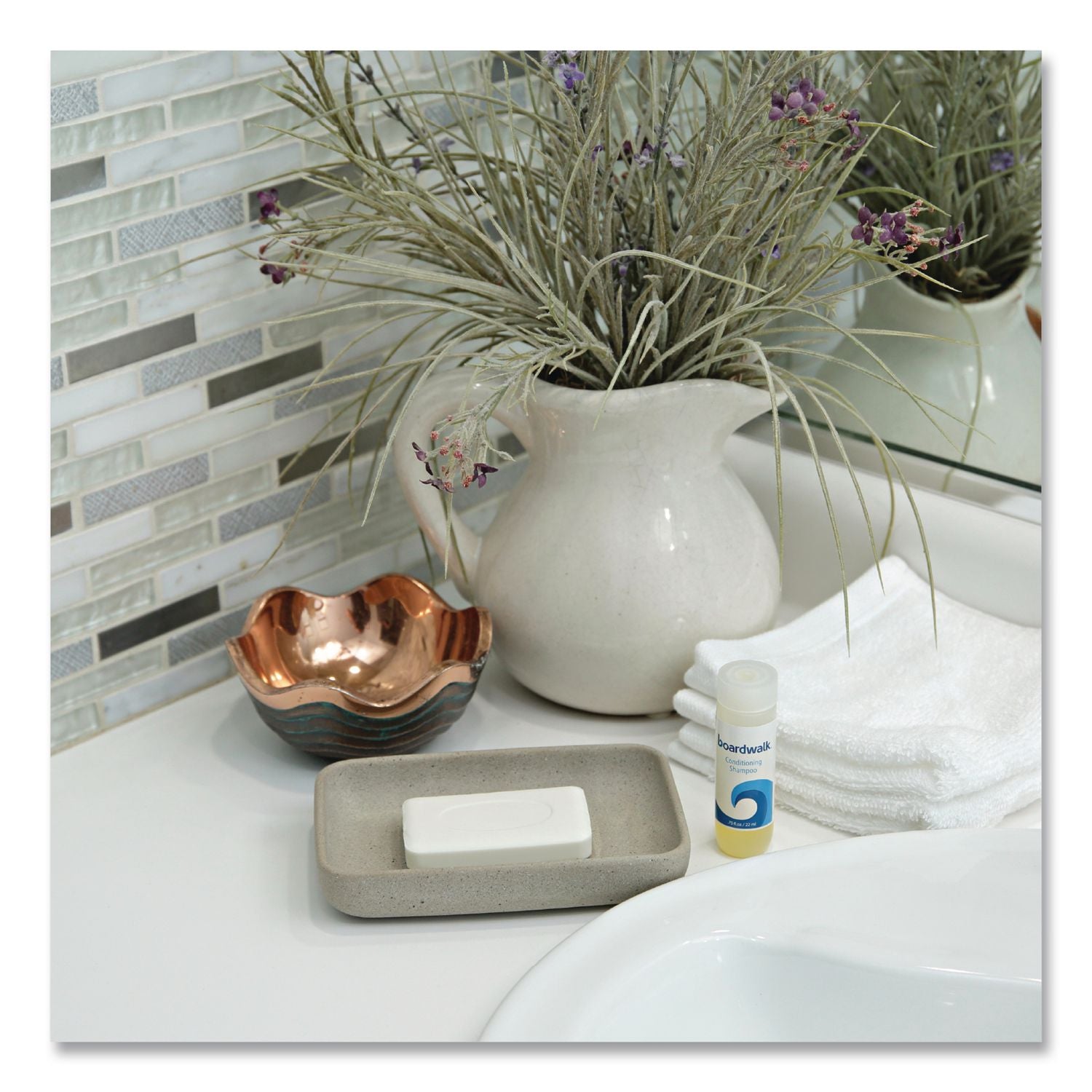 Face and Body Soap, Unwrapped, Floral Fragrance, # 3 Bar
