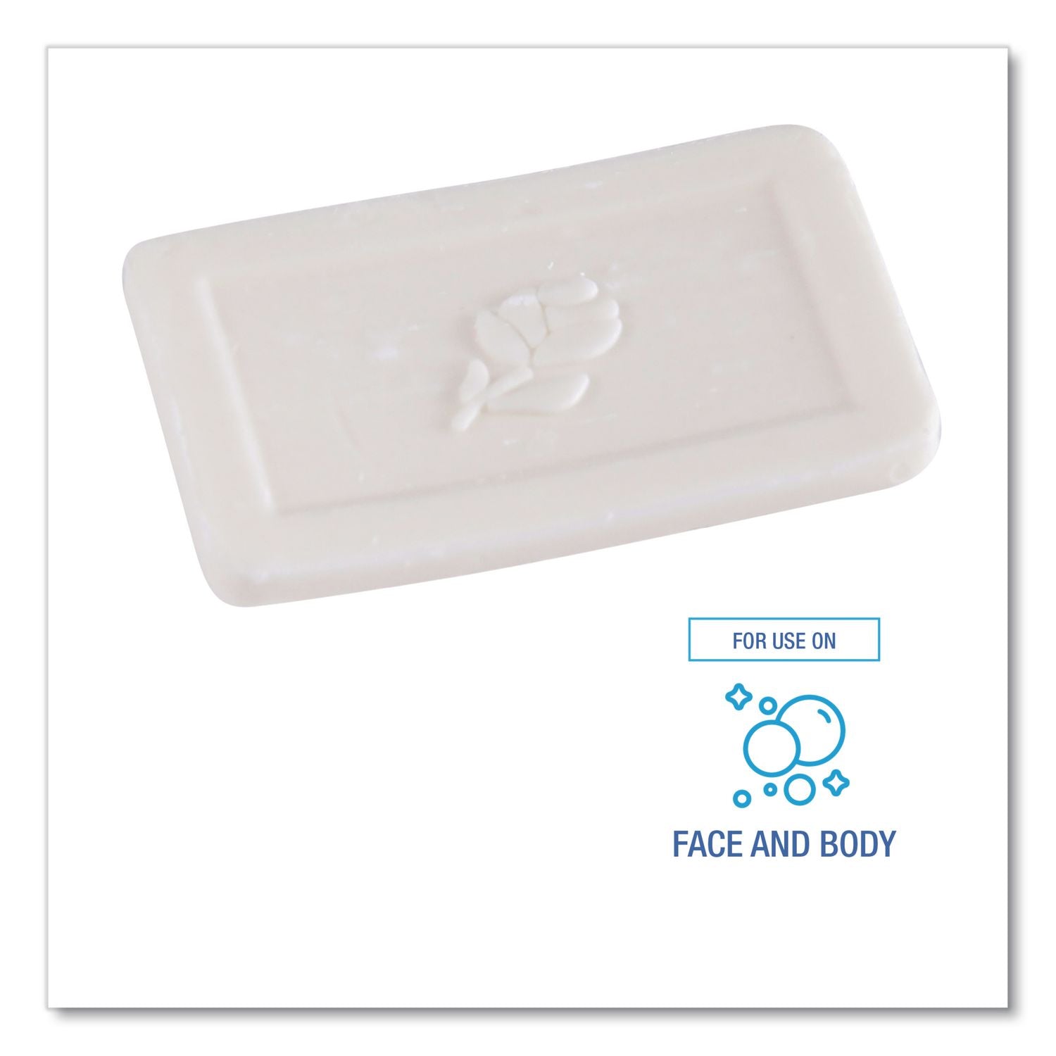 Face and Body Soap, Flow Wrapped, Floral Fragrance, # 3/4 Bar, 1,000/Carton