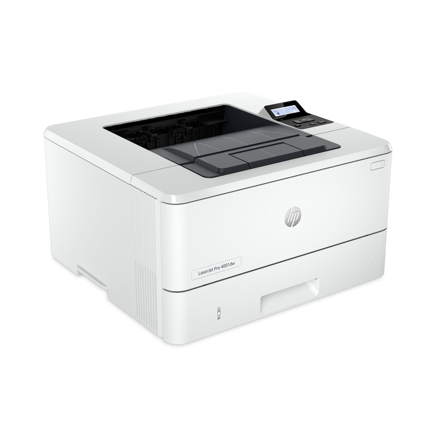 HP LaserJet Pro 4001 4001dw Desktop Wireless Laser Printer - Monochrome - 42 ppm Mono - 1200 x 1200 dpi Print - Automatic Duplex Print - 350 Sheets Input - Ethernet - Wireless LAN - HP Smart App, Apple AirPrint, Mopria, Wi-Fi Direct - 80000 Pages Dut - 2