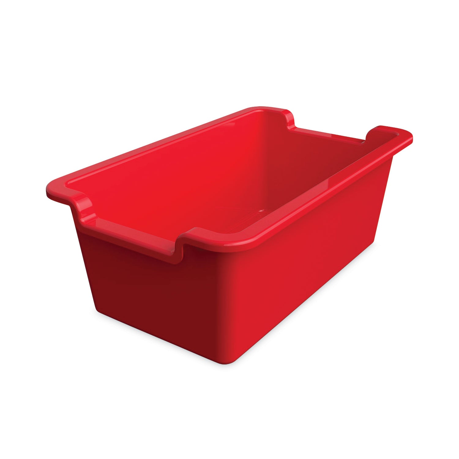antimicrobial-rectangle-storage-bin-red_def39510red - 2