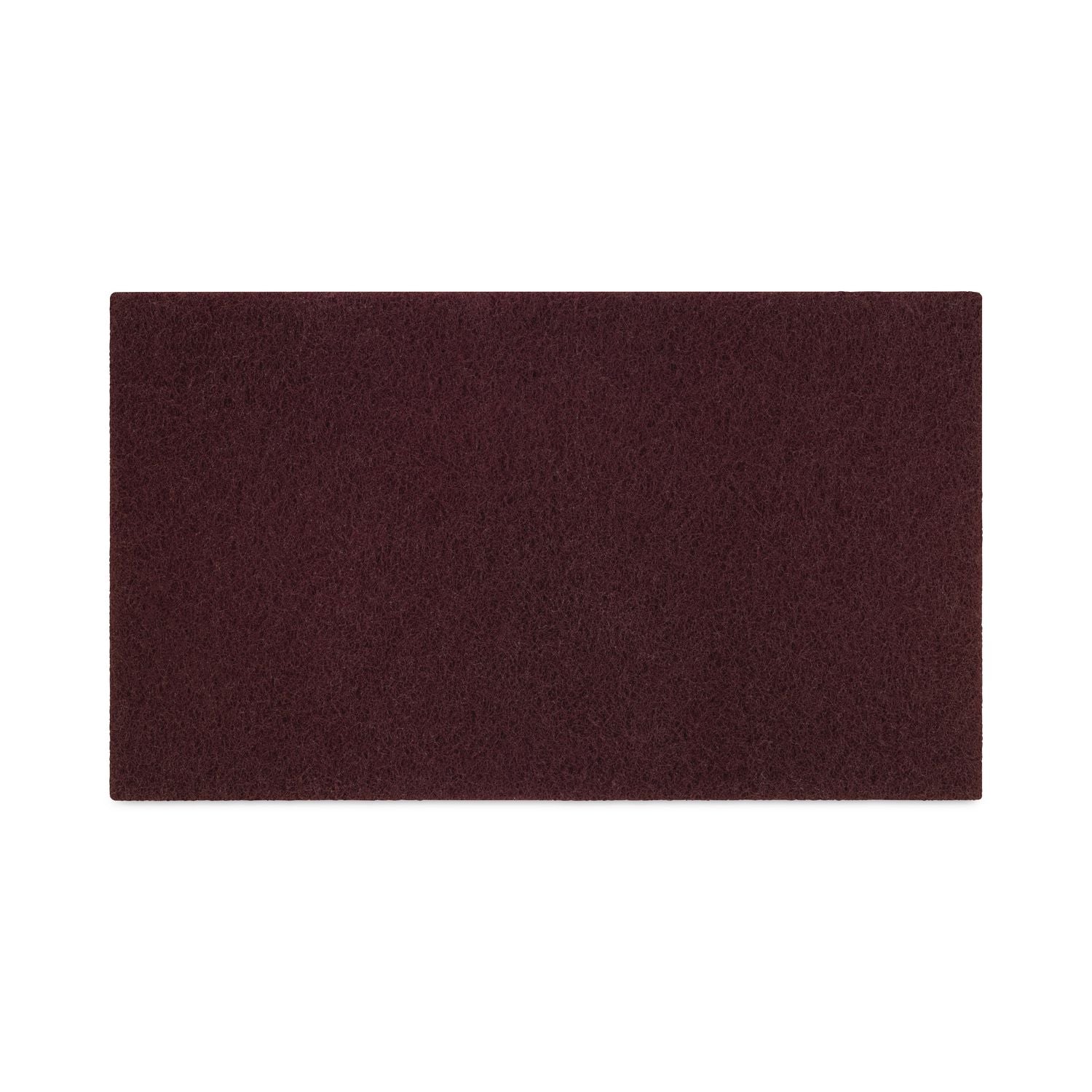Deep Scrub Pads, 28 x 14, Maroon, 10/Carton