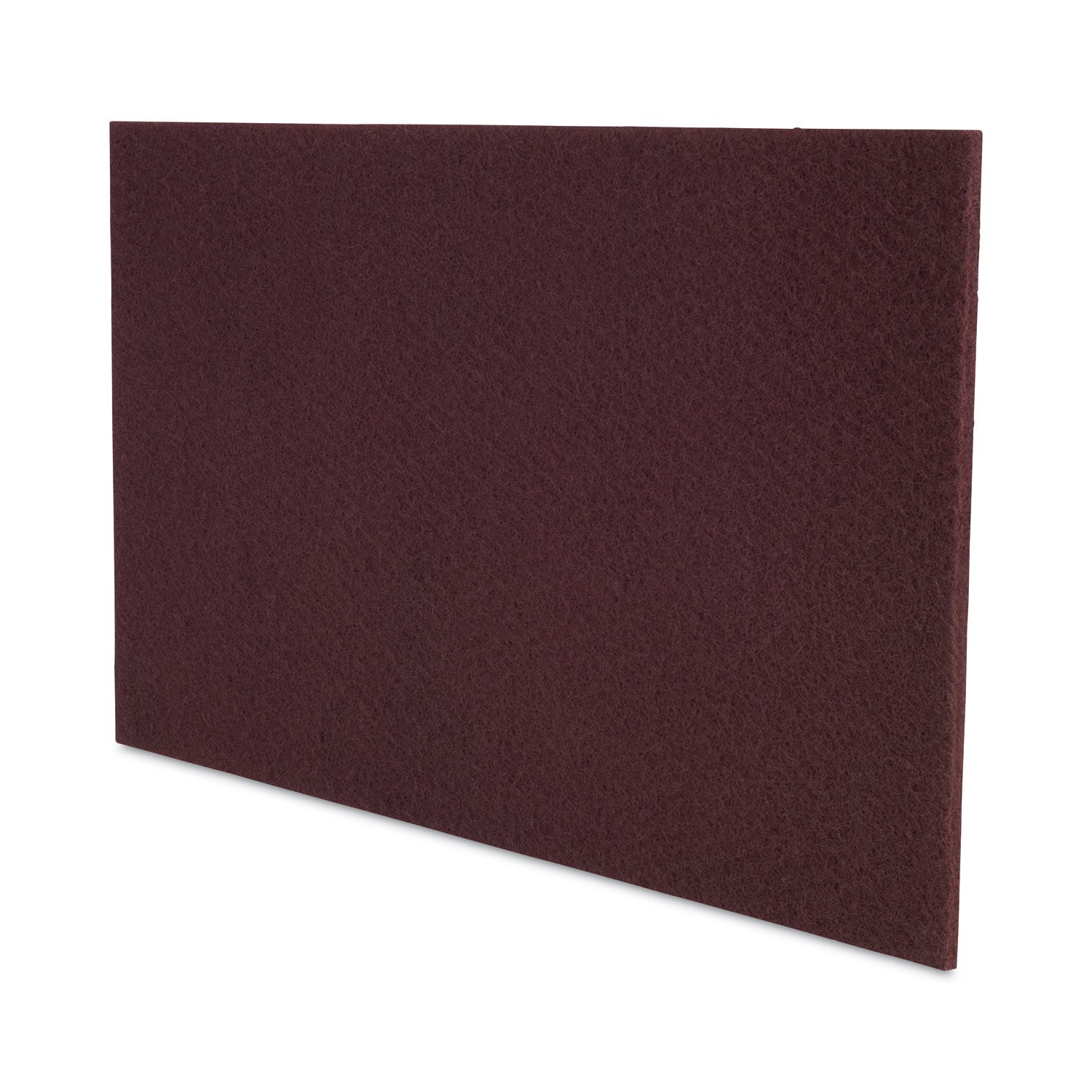 Deep Scrub Pads, 20 x 14, Maroon, 10/Carton